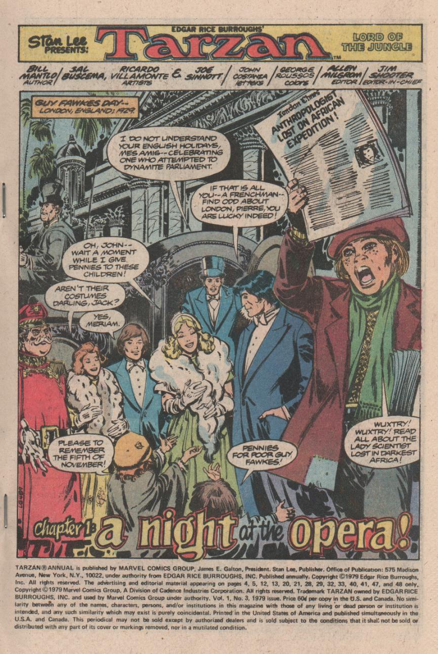 Read online Tarzan (1977) comic -  Issue # _Annual 3 - 2