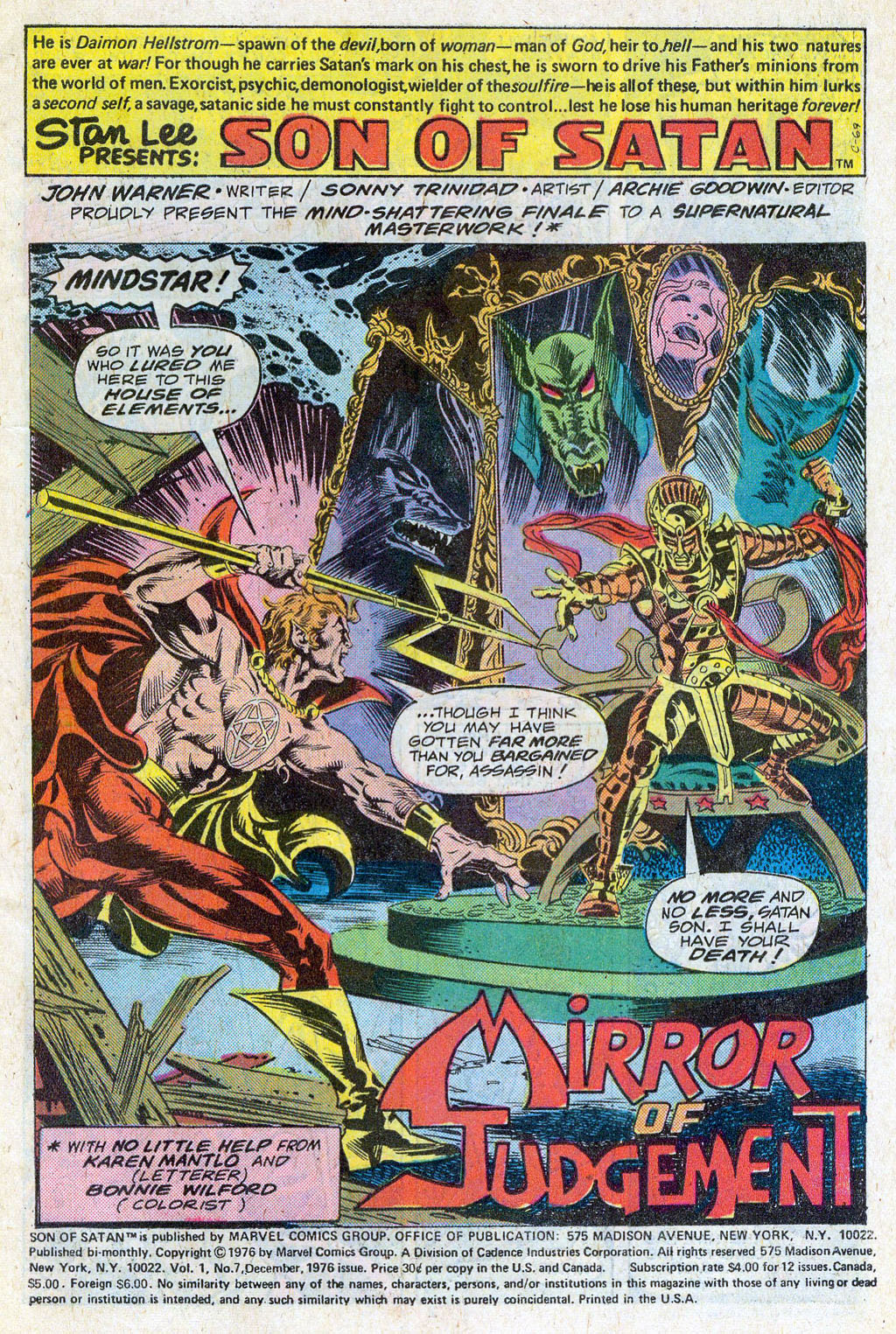 Read online Son of Satan comic -  Issue #7 - 3