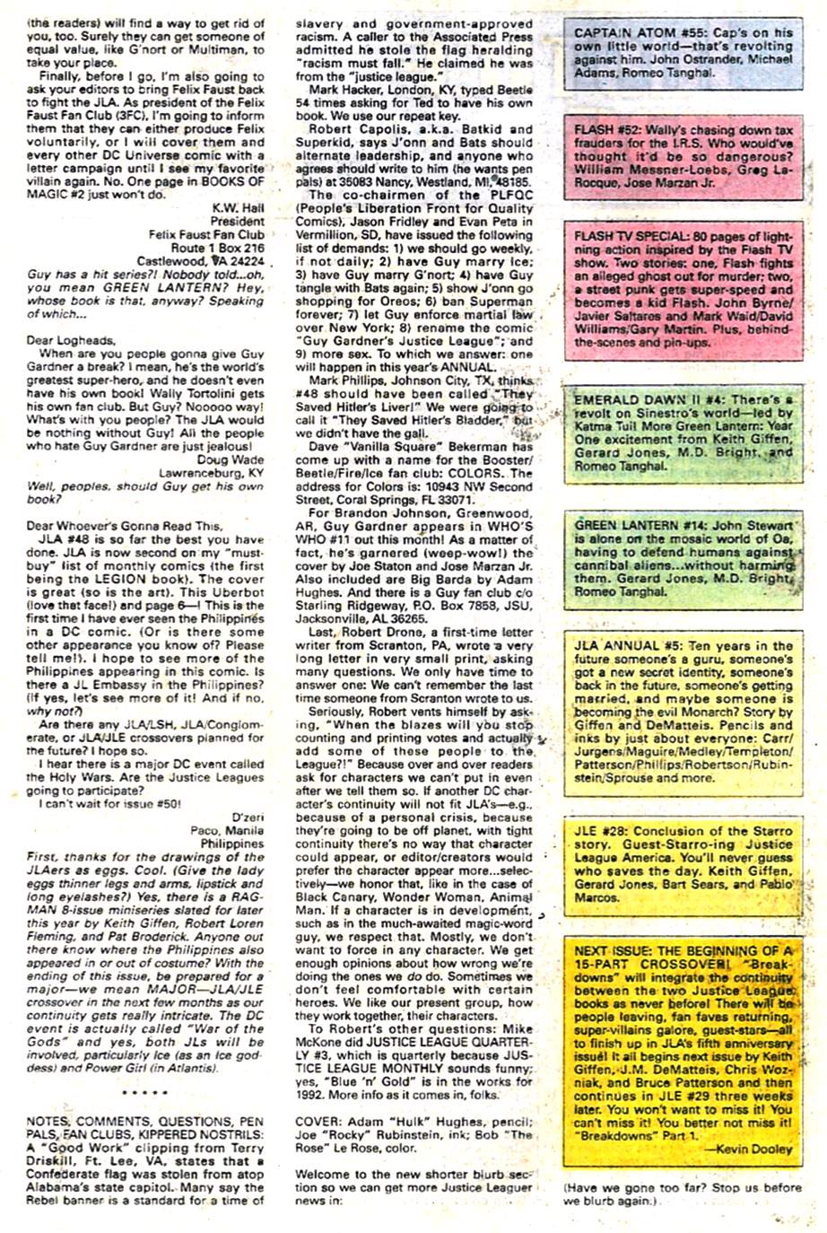 Read online Justice League America comic -  Issue #52 - 25