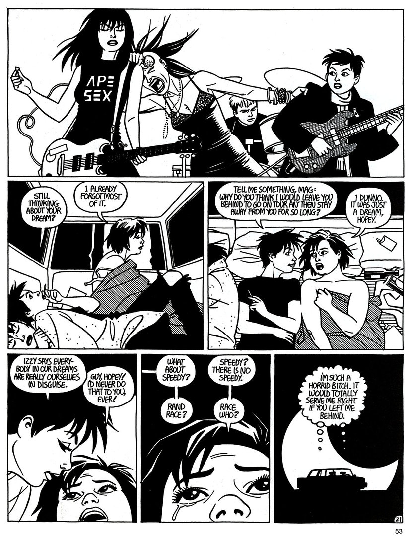 Read online Love and Rockets (1982) comic -  Issue #50 - 55