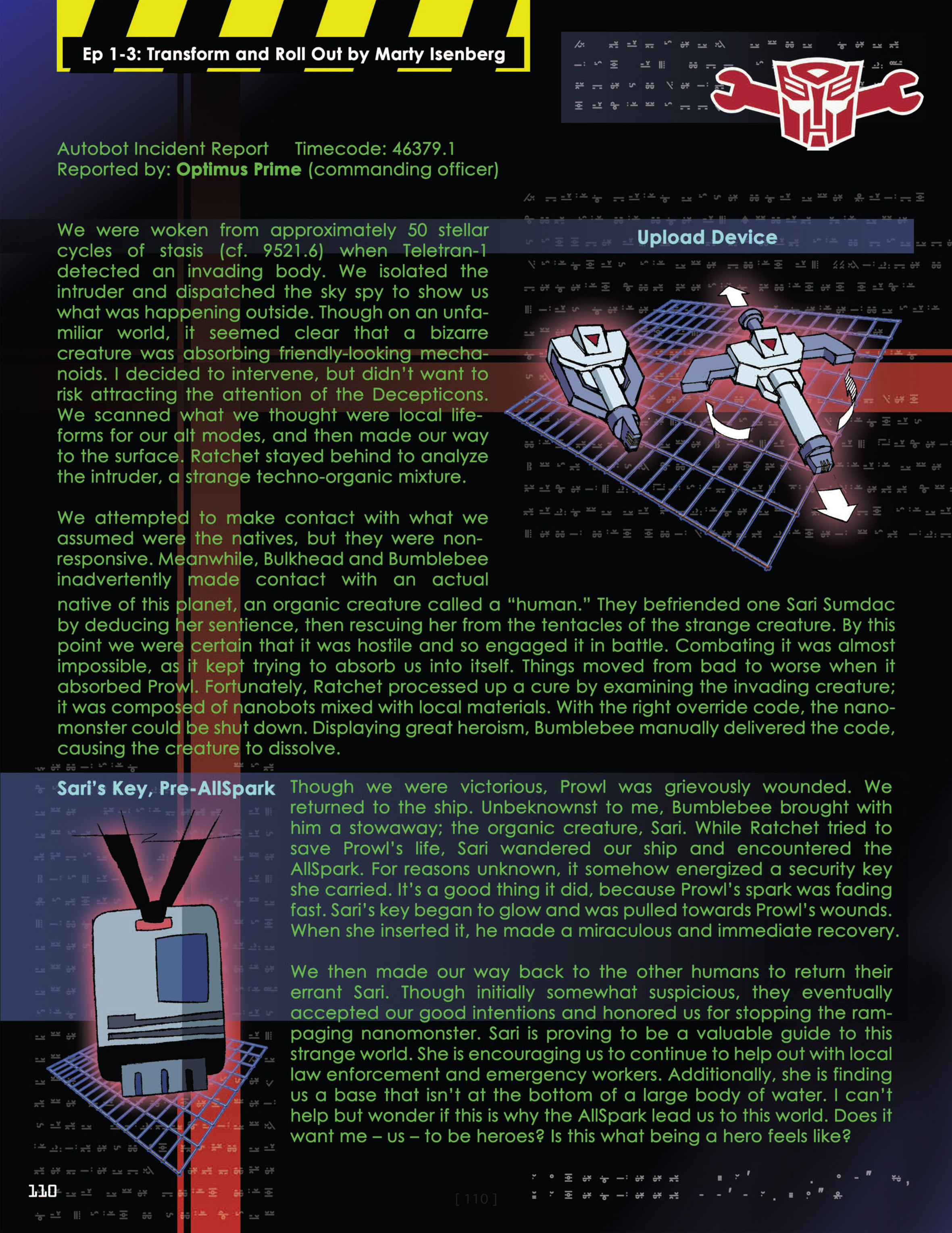 Read online Transformers Animated: The Allspark Almanac comic -  Issue # TPB 1 - 111