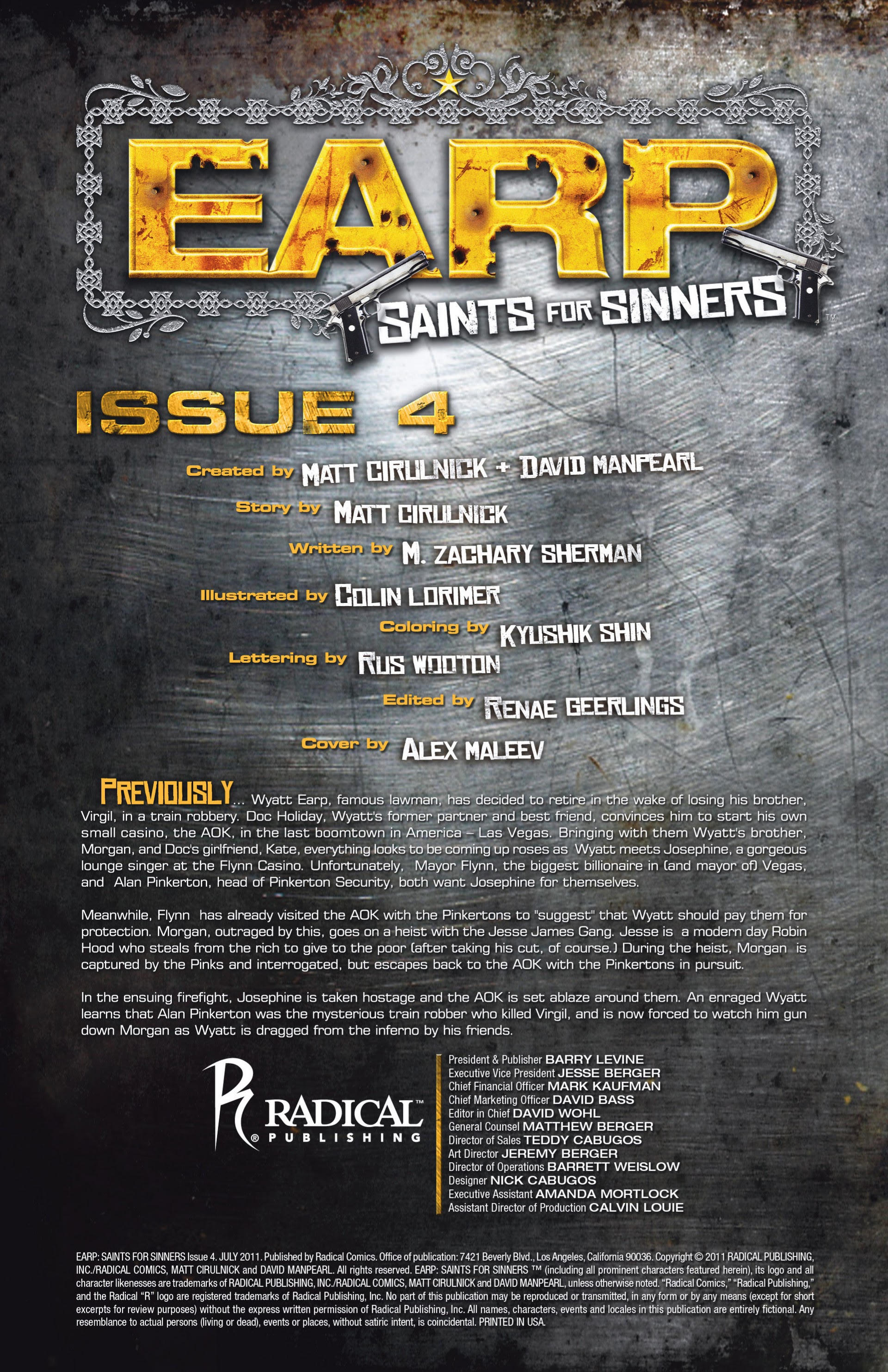 Read online Earp: Saints For Sinners comic -  Issue #4 - 2