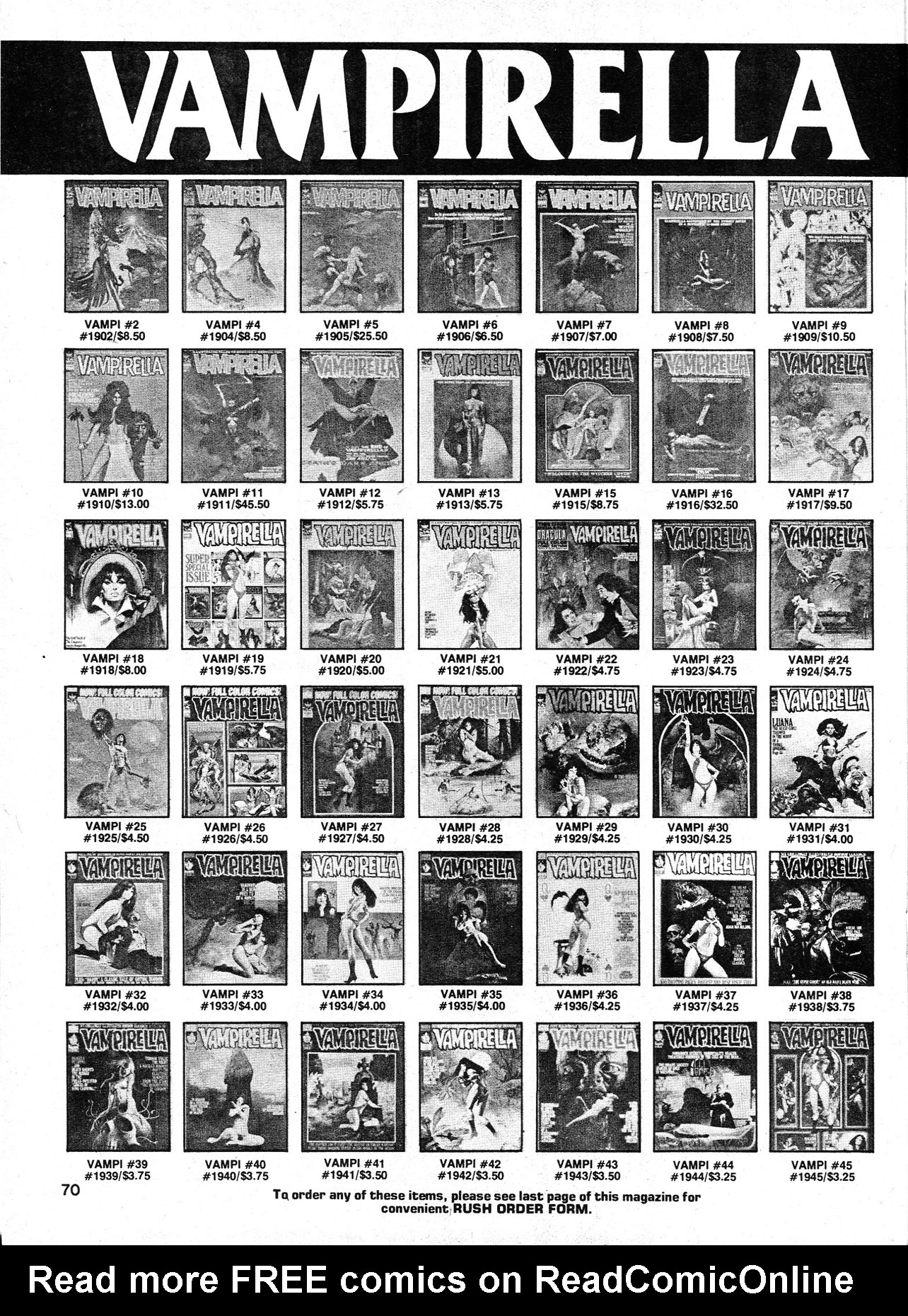 Read online Vampirella (1969) comic -  Issue #86 - 70
