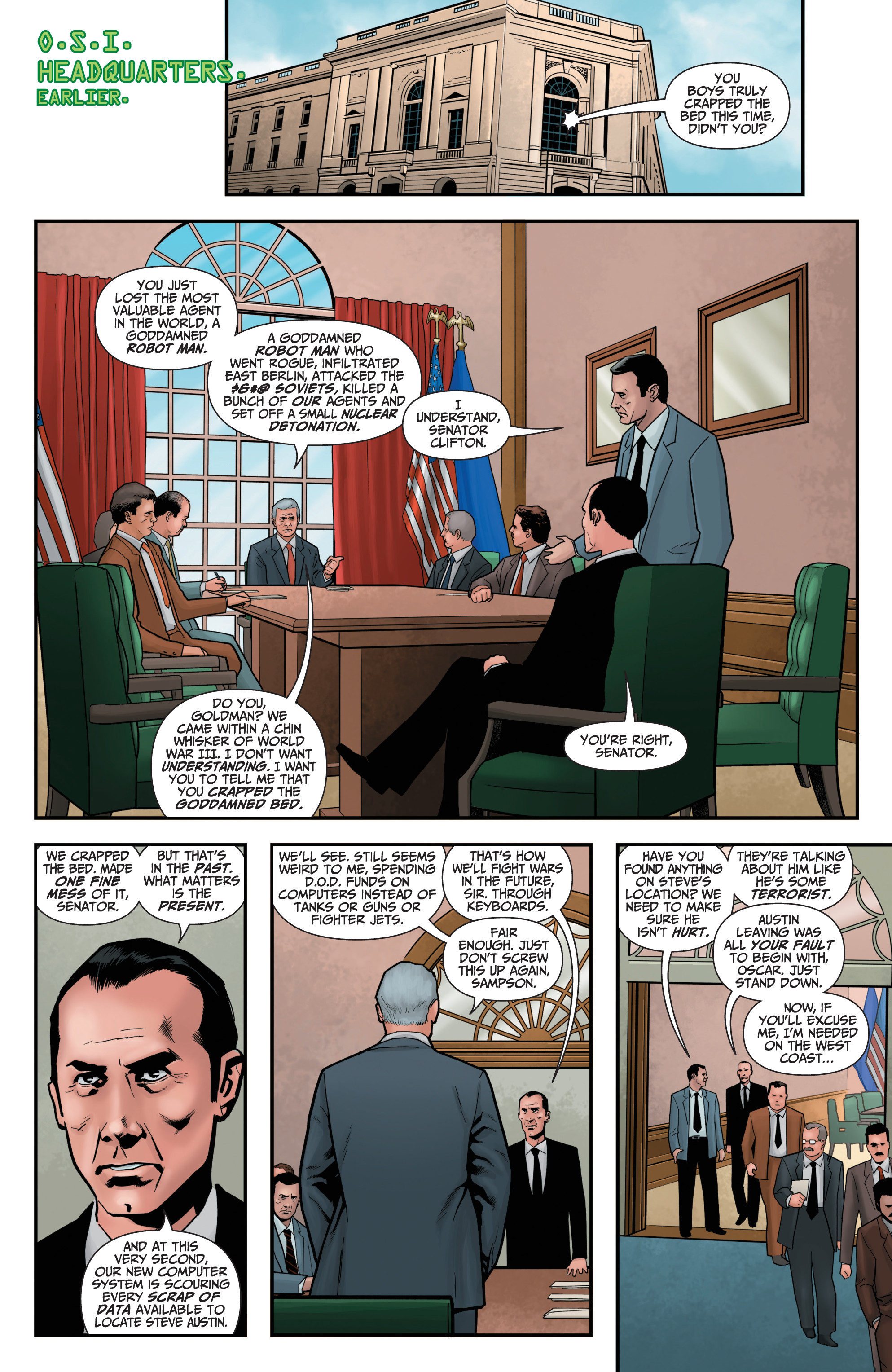 Read online The Six Million Dollar Man: Fall of Man comic -  Issue #4 - 8