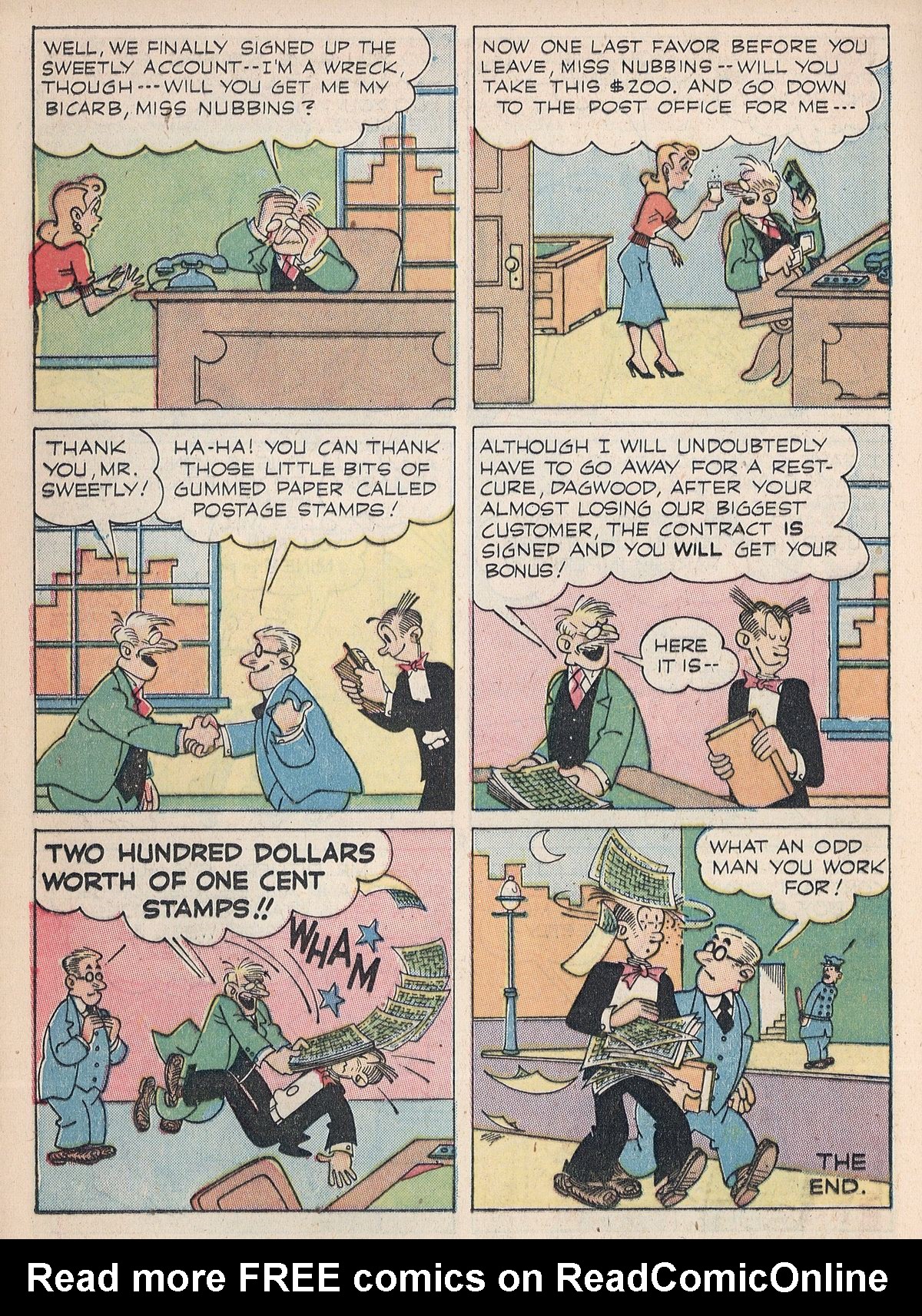 Read online Blondie Comics (1947) comic -  Issue #11 - 14