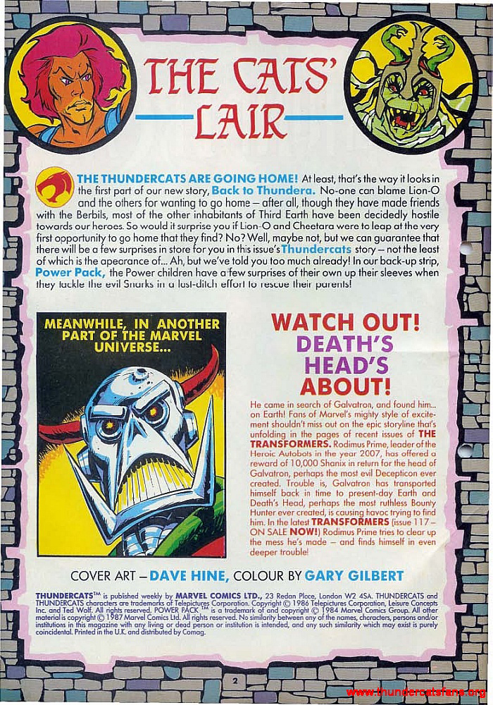 Read online ThunderCats (1987) comic -  Issue #13 - 2