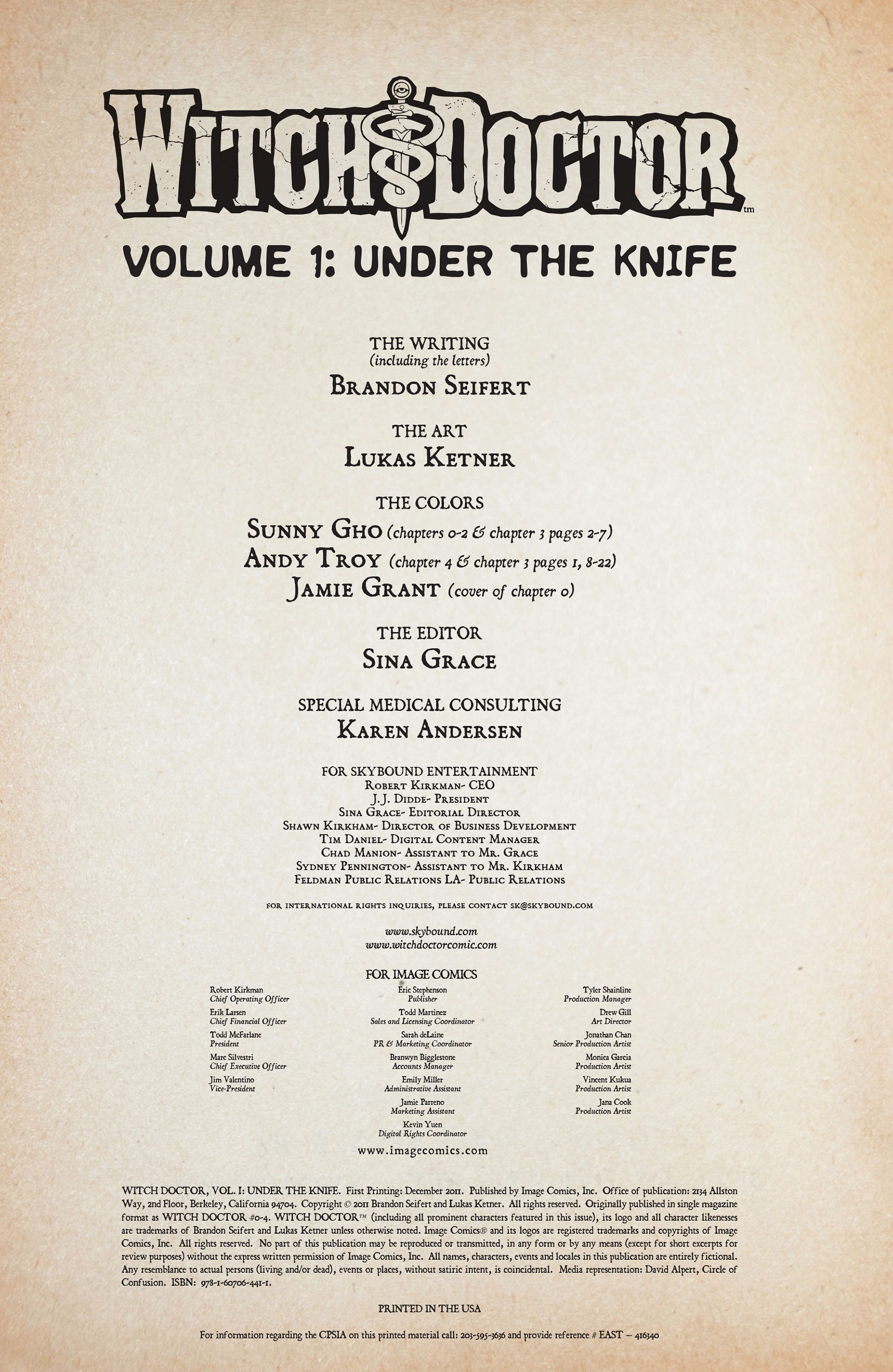 Read online Witch Doctor comic -  Issue # Full - 4