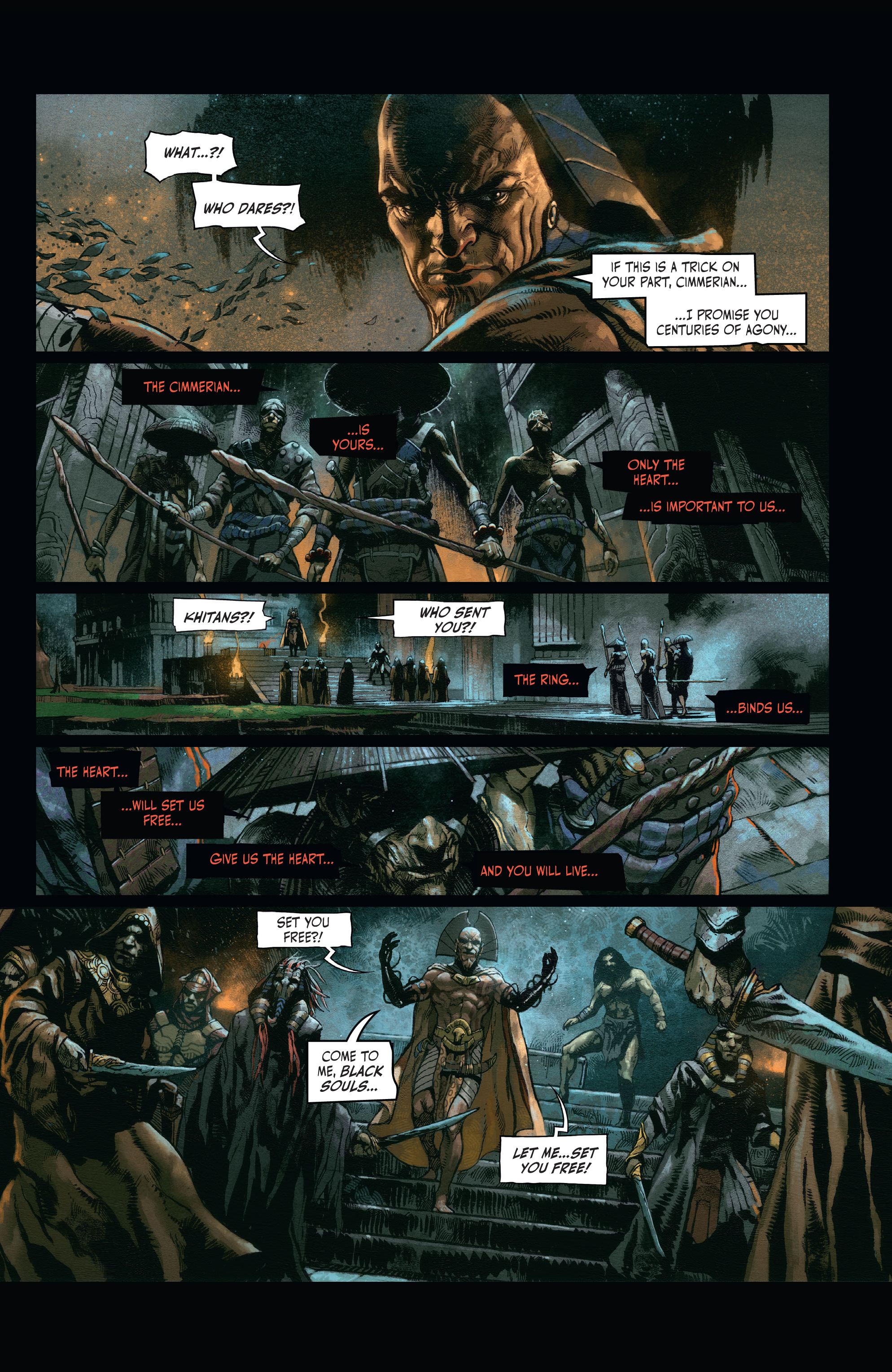Read online The Cimmerian: Hour of the Dragon comic -  Issue #4 - 8