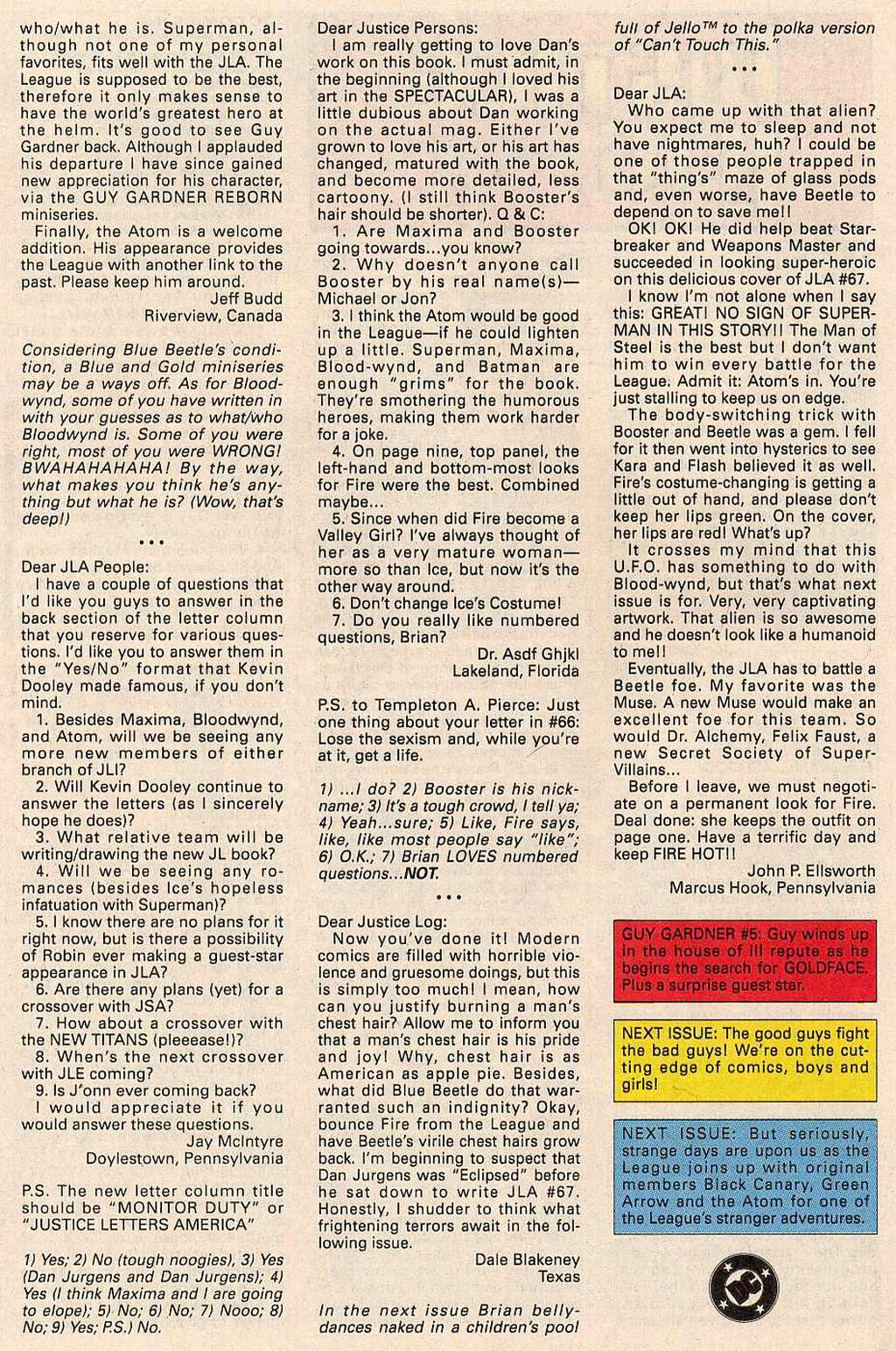 Read online Justice League America comic -  Issue #71 - 27