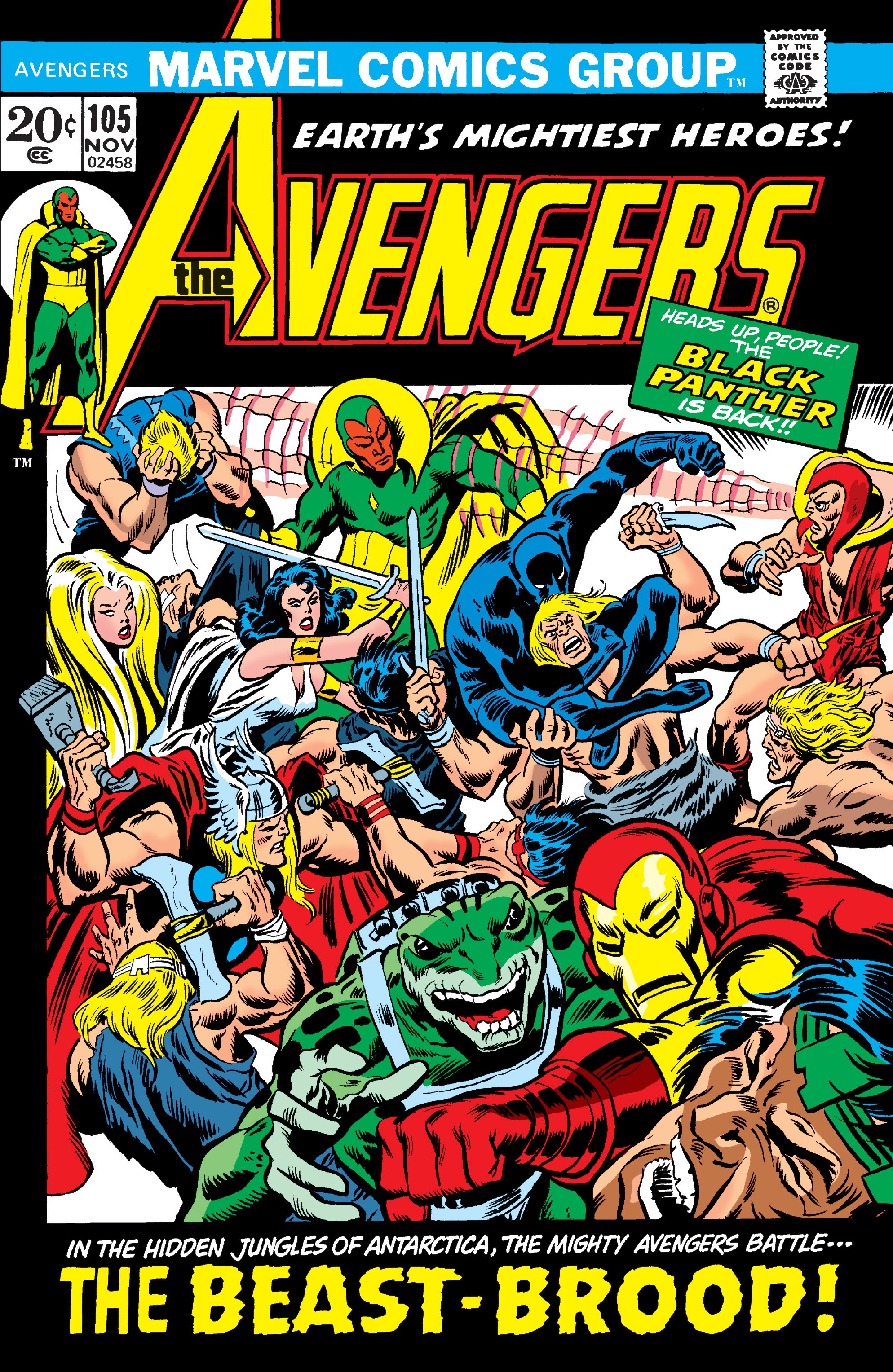 Read online The Avengers (1963) comic -  Issue #105 - 1