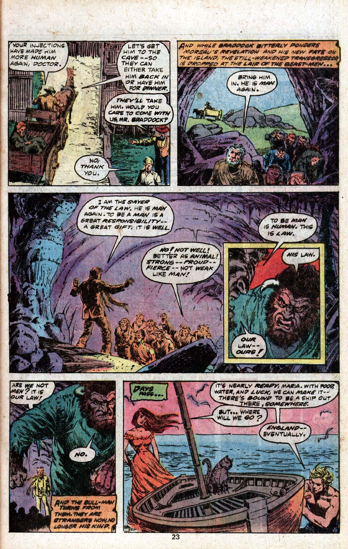Read online The Island of Dr. Moreau (1977) comic -  Issue # Full - 19
