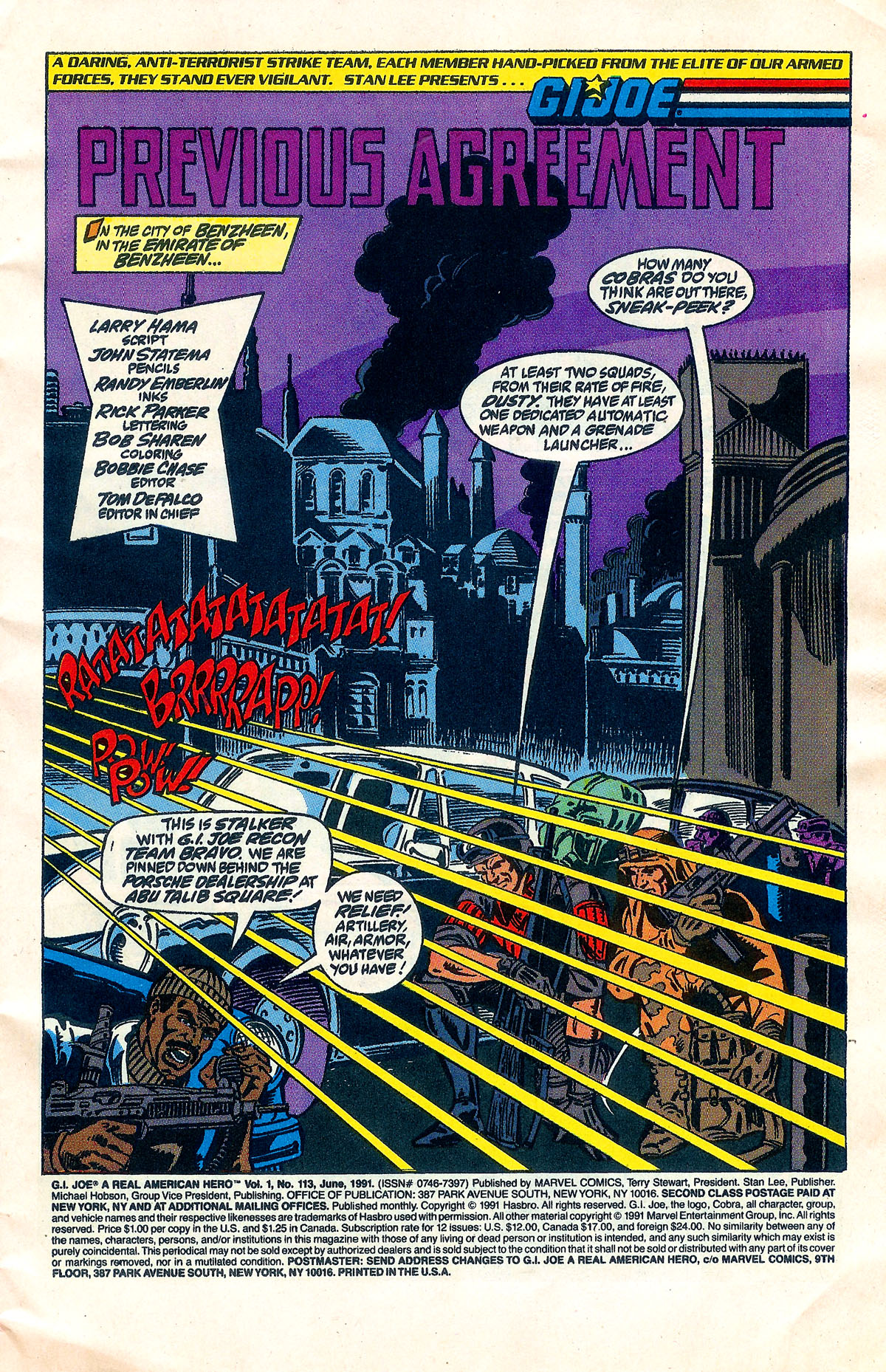 Read online G.I. Joe: A Real American Hero comic -  Issue #113 - 2