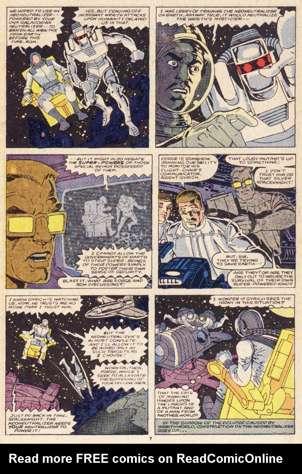 Read online ROM (1979) comic -  Issue #64 - 7