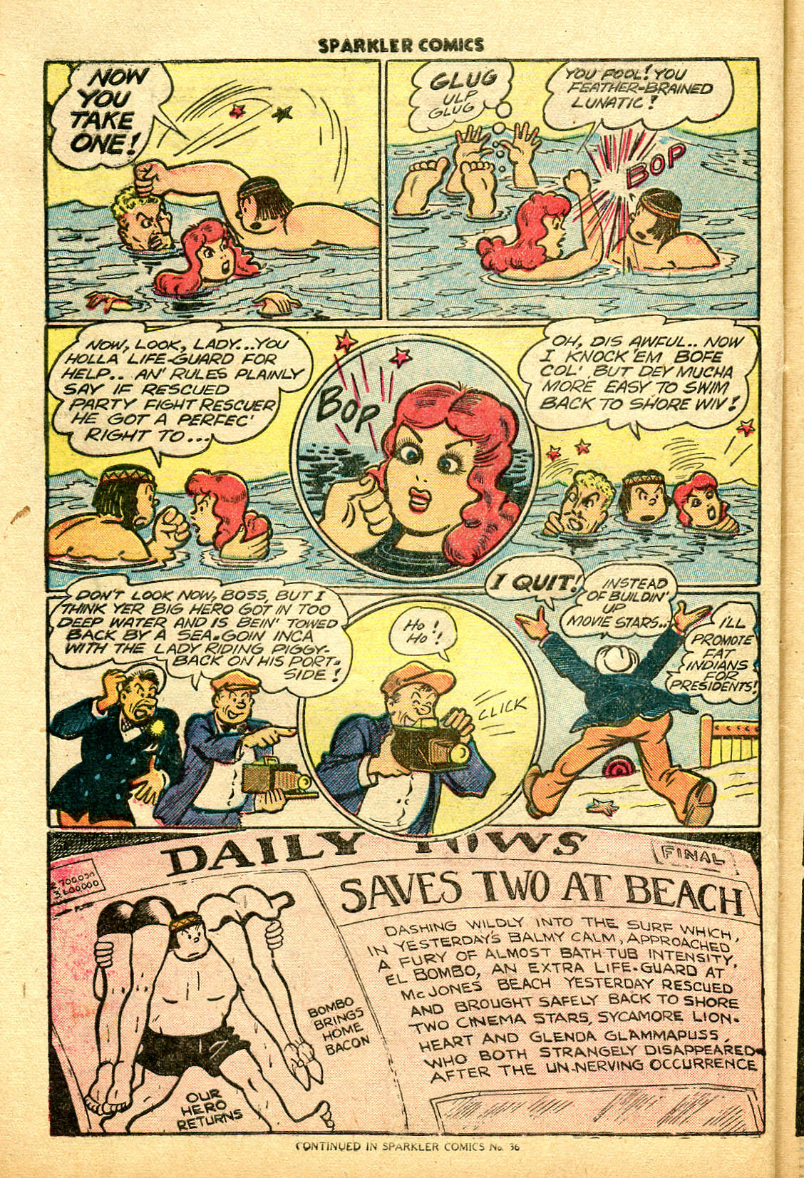 Read online Sparkler Comics comic -  Issue #35 - 40