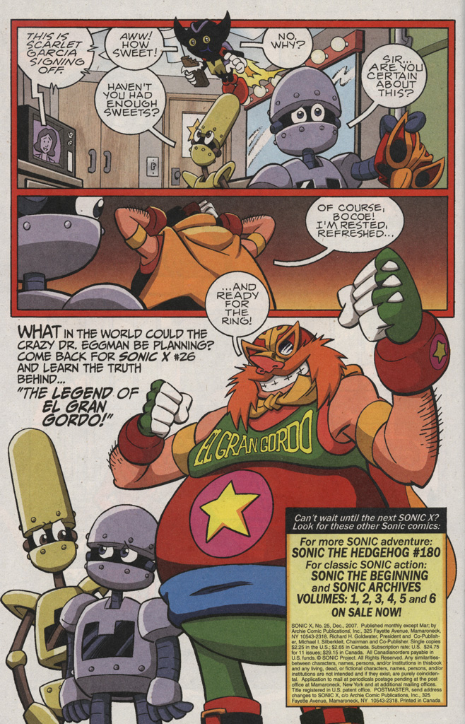 Read online Sonic X comic -  Issue #25 - 34