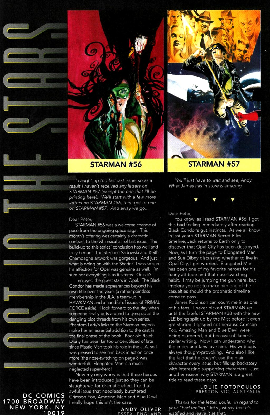 Read online Starman (1994) comic -  Issue #61 - 21