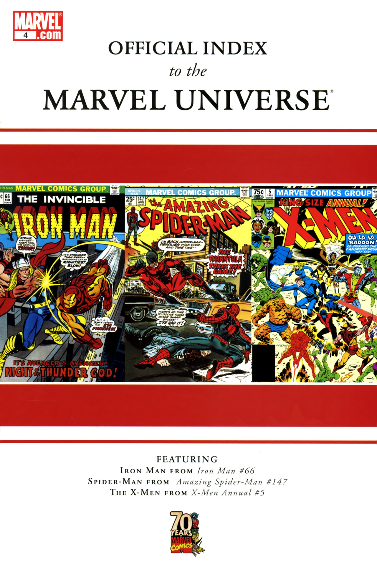Read online Official Index to the Marvel Universe comic -  Issue #4 - 1