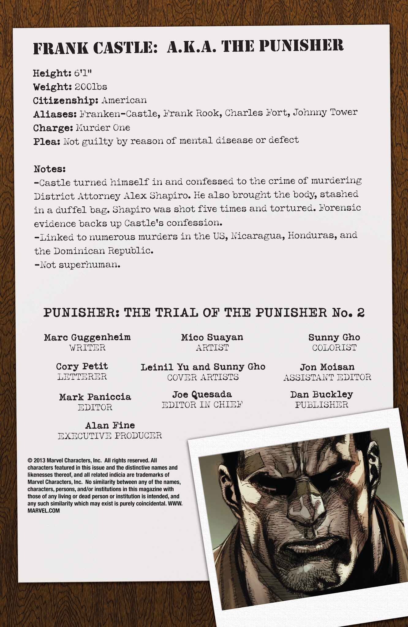 Read online Punisher: The Trial Of The Punisher comic -  Issue #2 - 2
