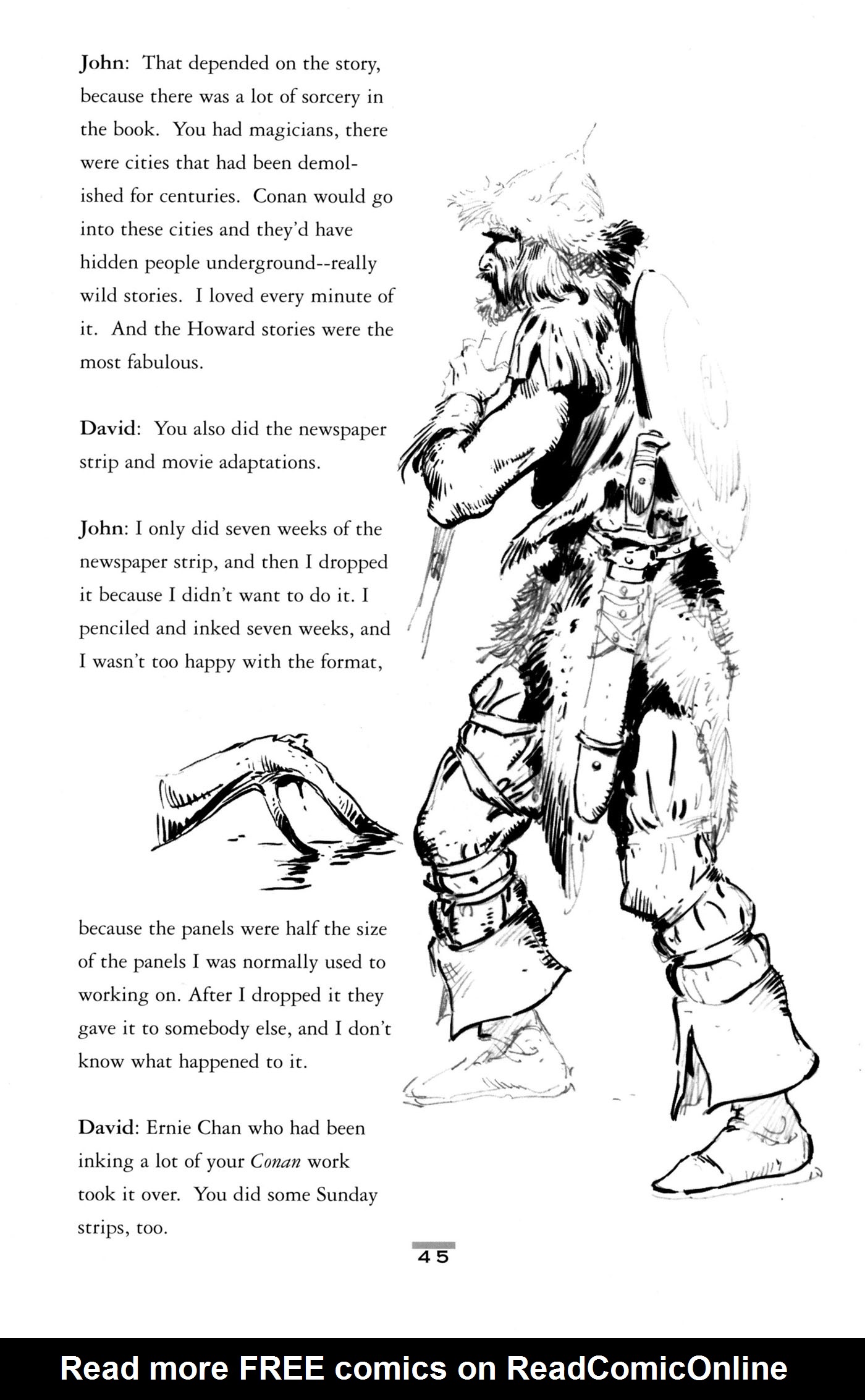 Read online John Buscema Sketchbook comic -  Issue # TPB - 47