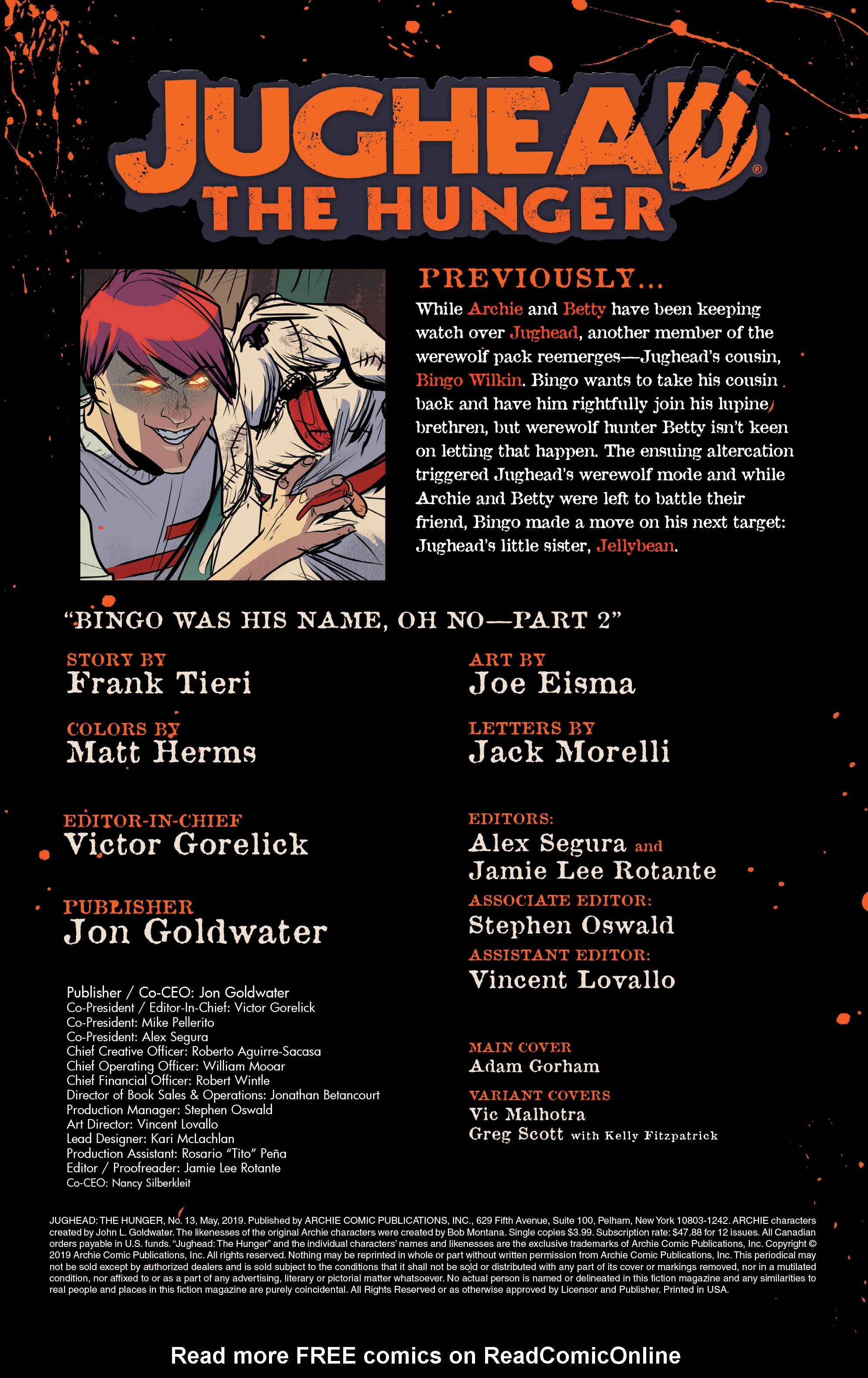 Read online Jughead The Hunger comic -  Issue #13 - 2