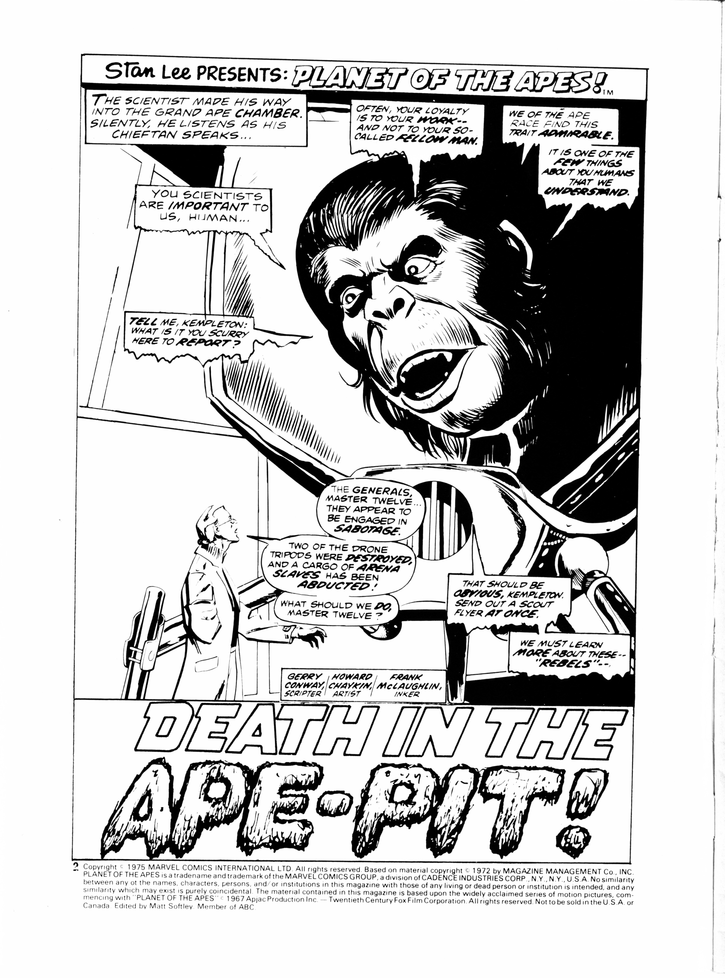 Read online Planet of the Apes (1974) comic -  Issue #26 - 2