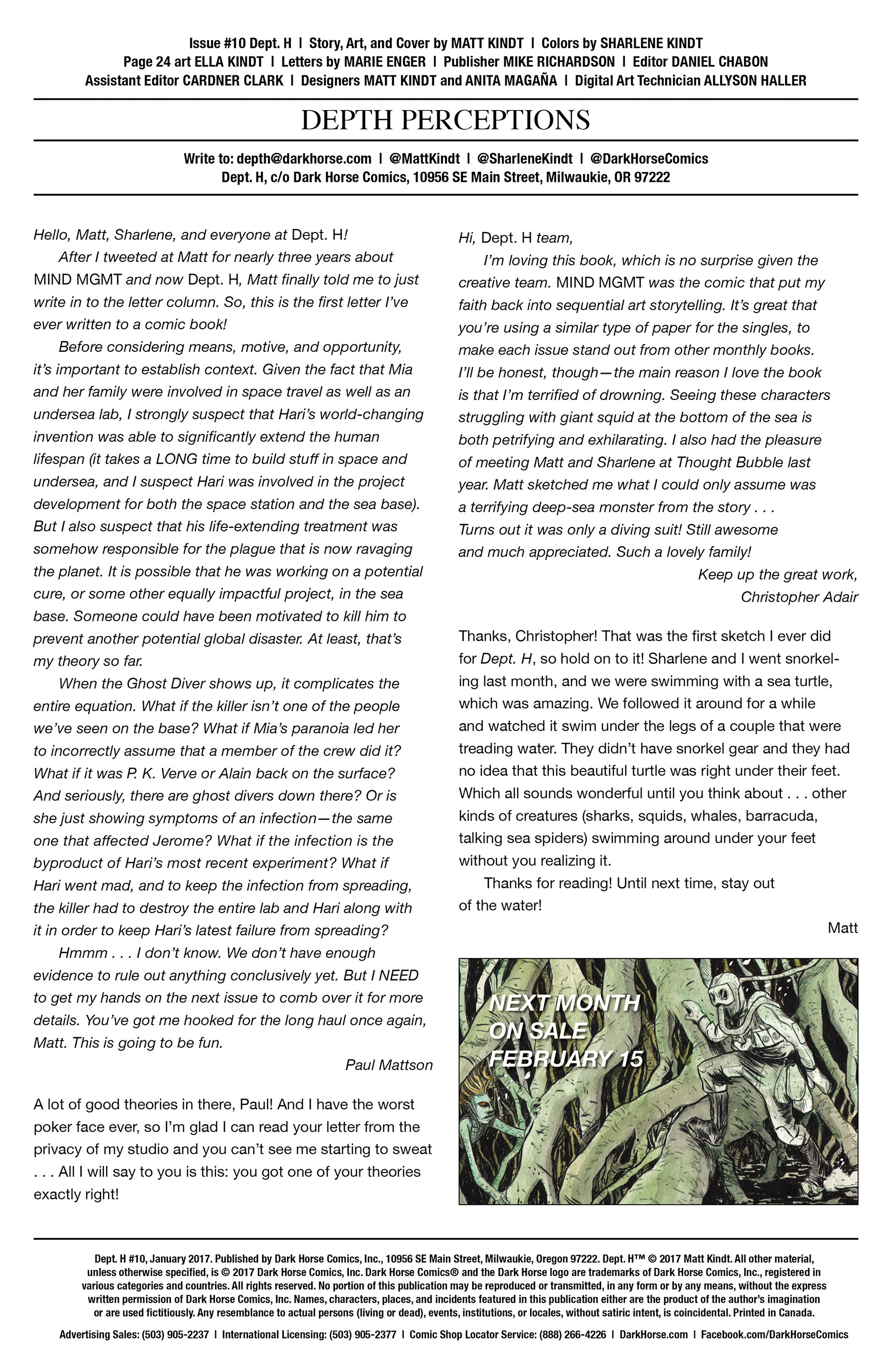 Read online Dept. H comic -  Issue #10 - 27