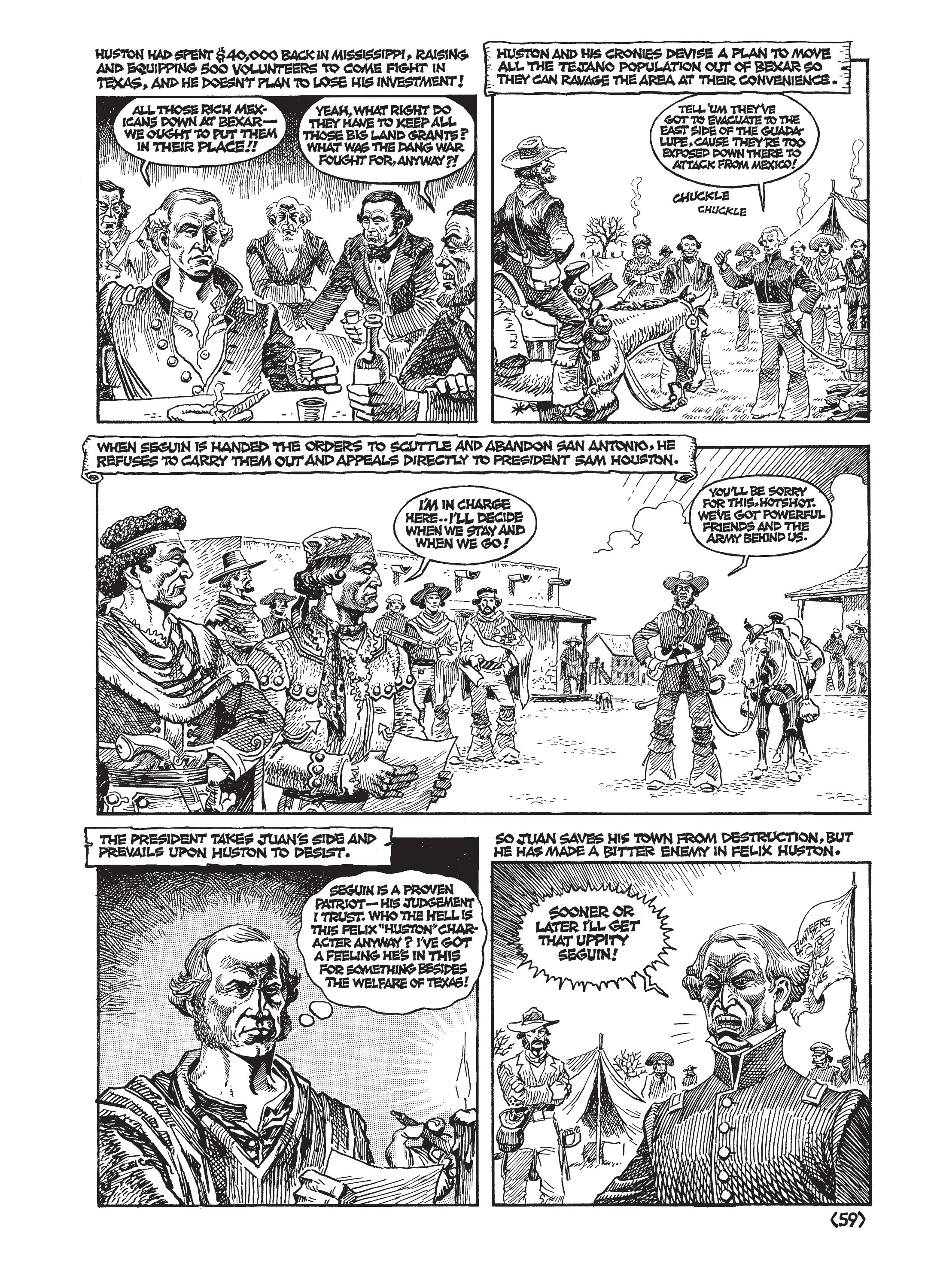 Read online Jack Jackson's American History: Los Tejanos and Lost Cause comic -  Issue # TPB (Part 1) - 62