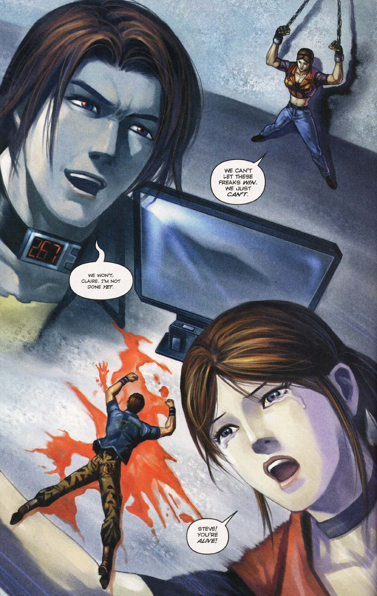 Read online Resident Evil Code: Veronica comic -  Issue #3 - 130