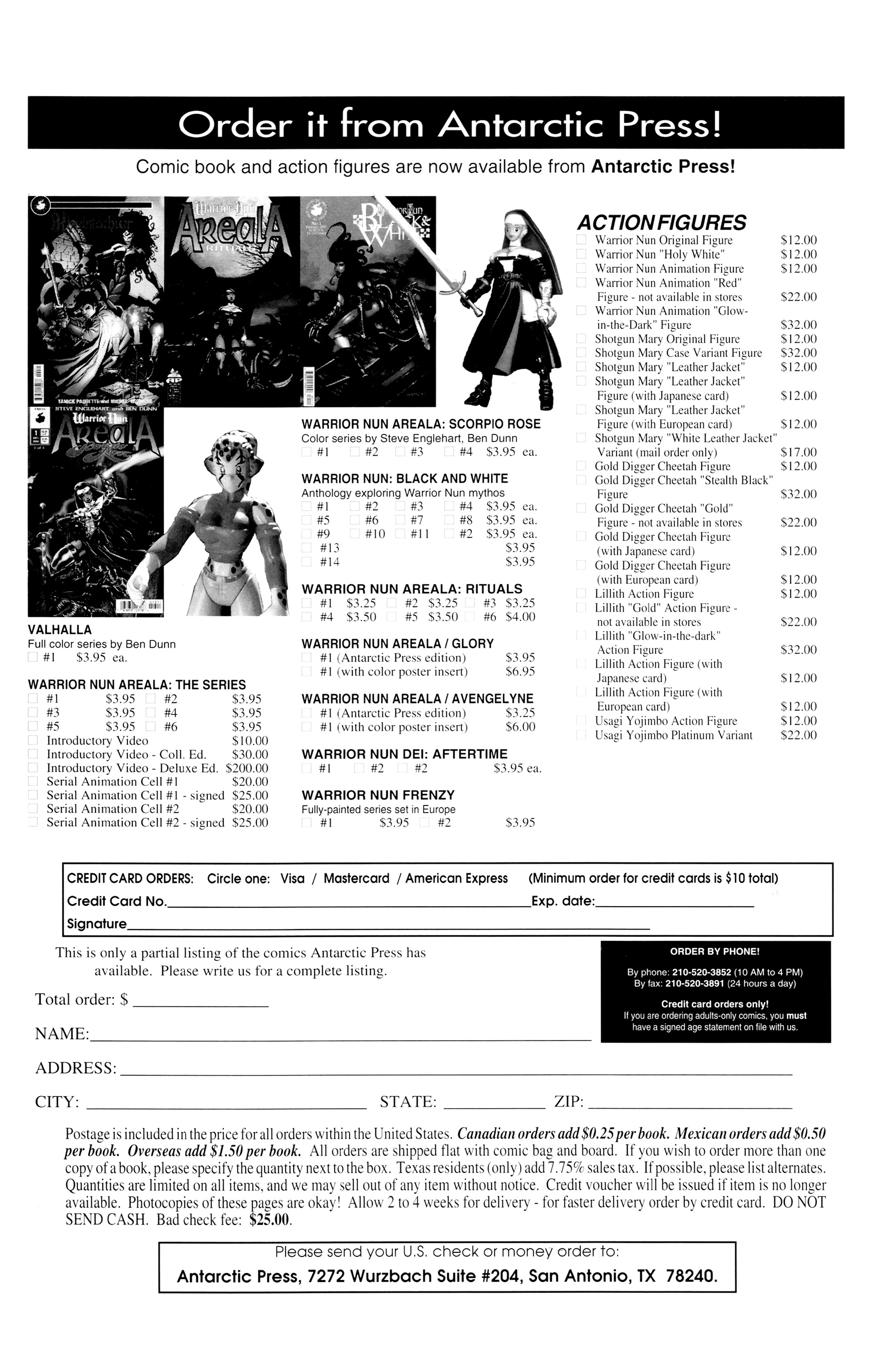 Read online Warrior Nun: Black & White comic -  Issue #20 - 34