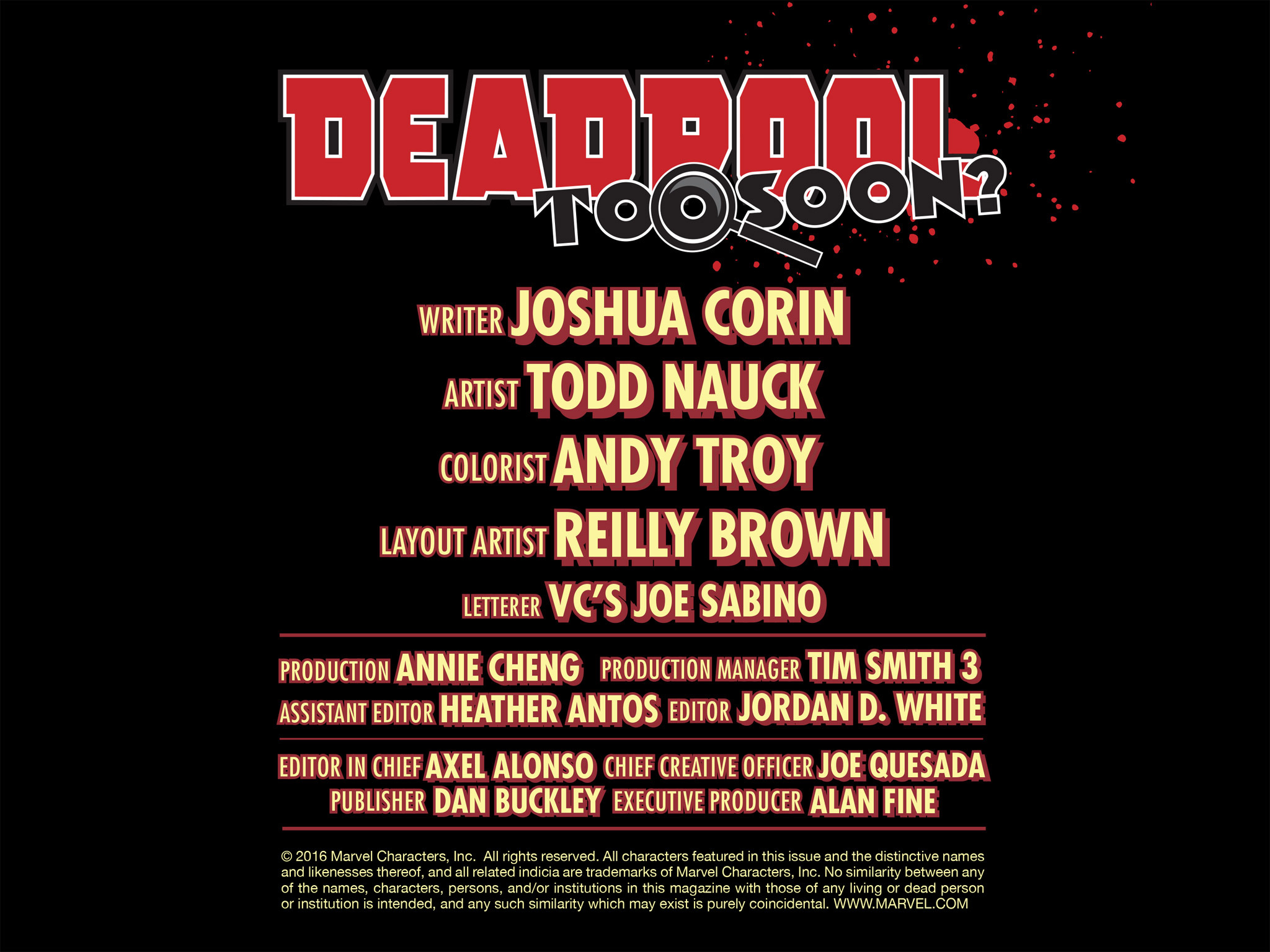 Read online Deadpool: Too Soon? Infinite Comic comic -  Issue #8 - 65