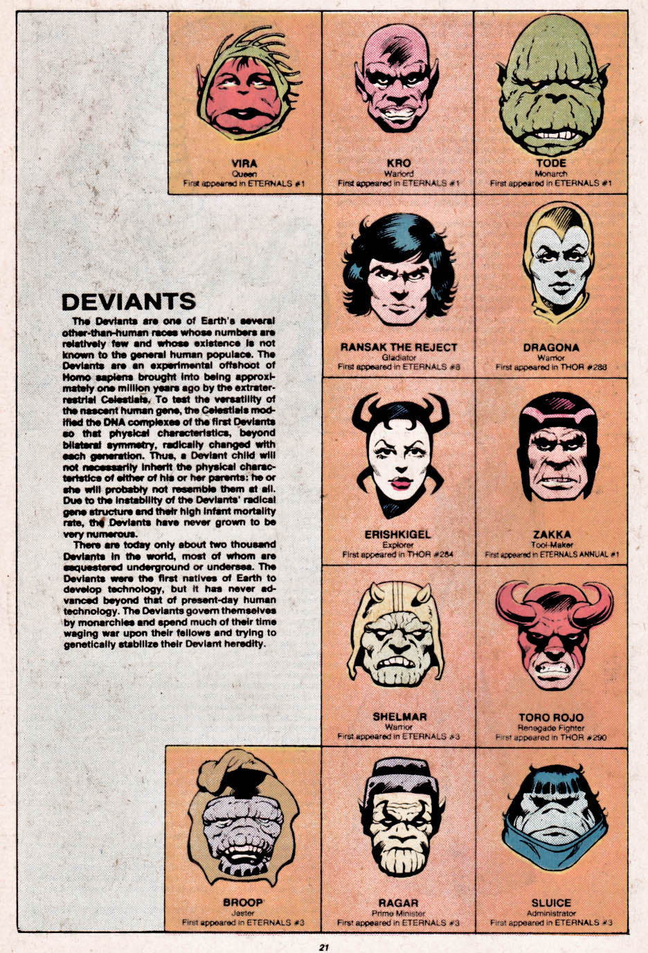 Read online The Official Handbook of the Marvel Universe comic -  Issue #3 - 22