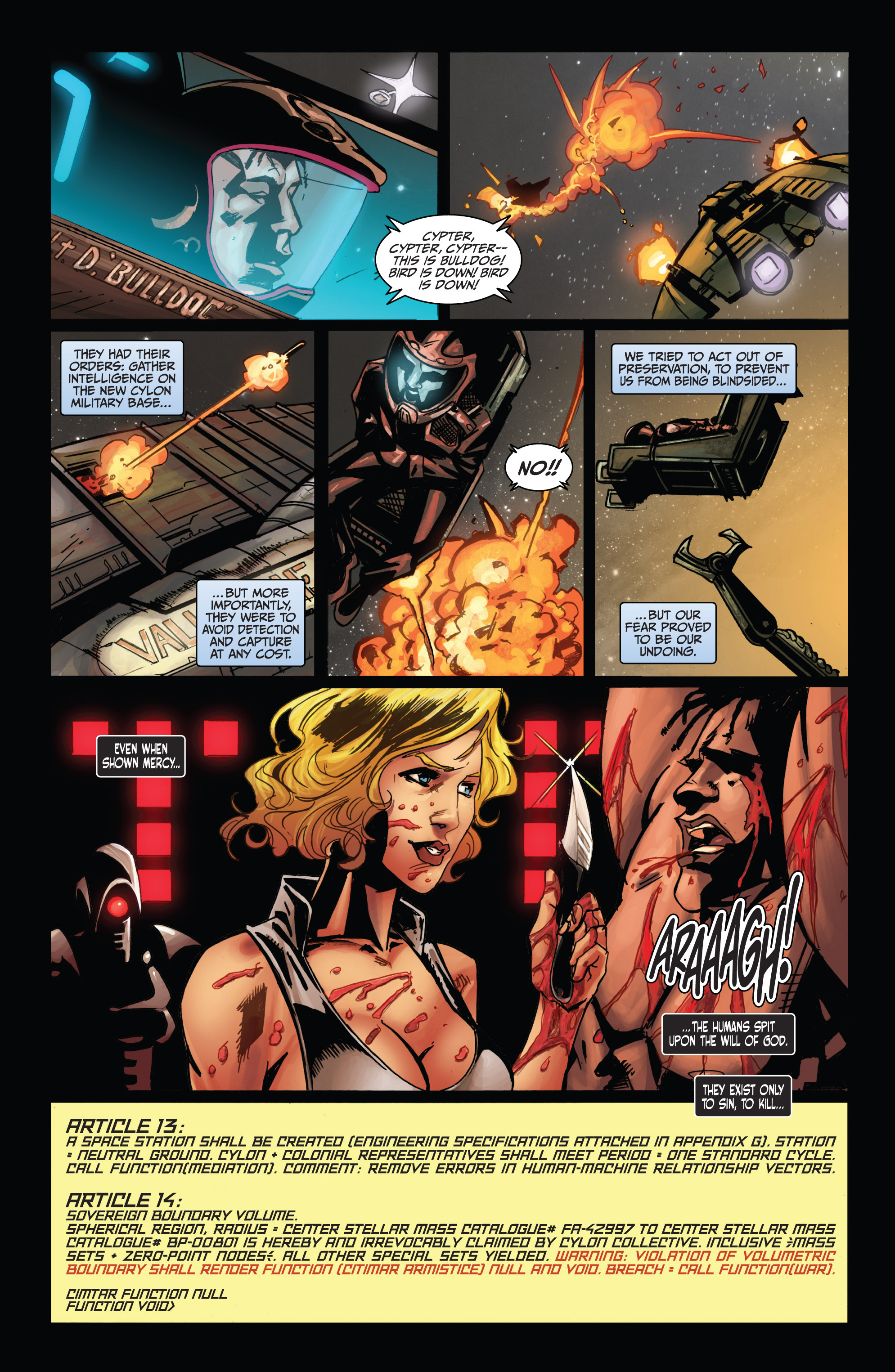 Read online Battlestar Galactica: Cylon War comic -  Issue #4 - 19