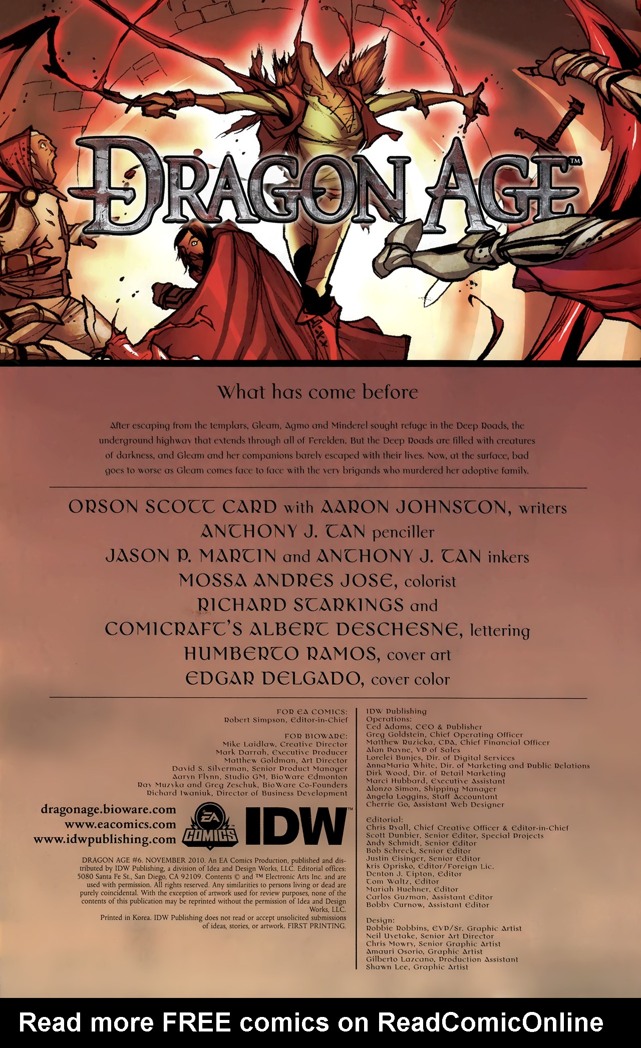 Read online Dragon Age comic -  Issue #6 - 2