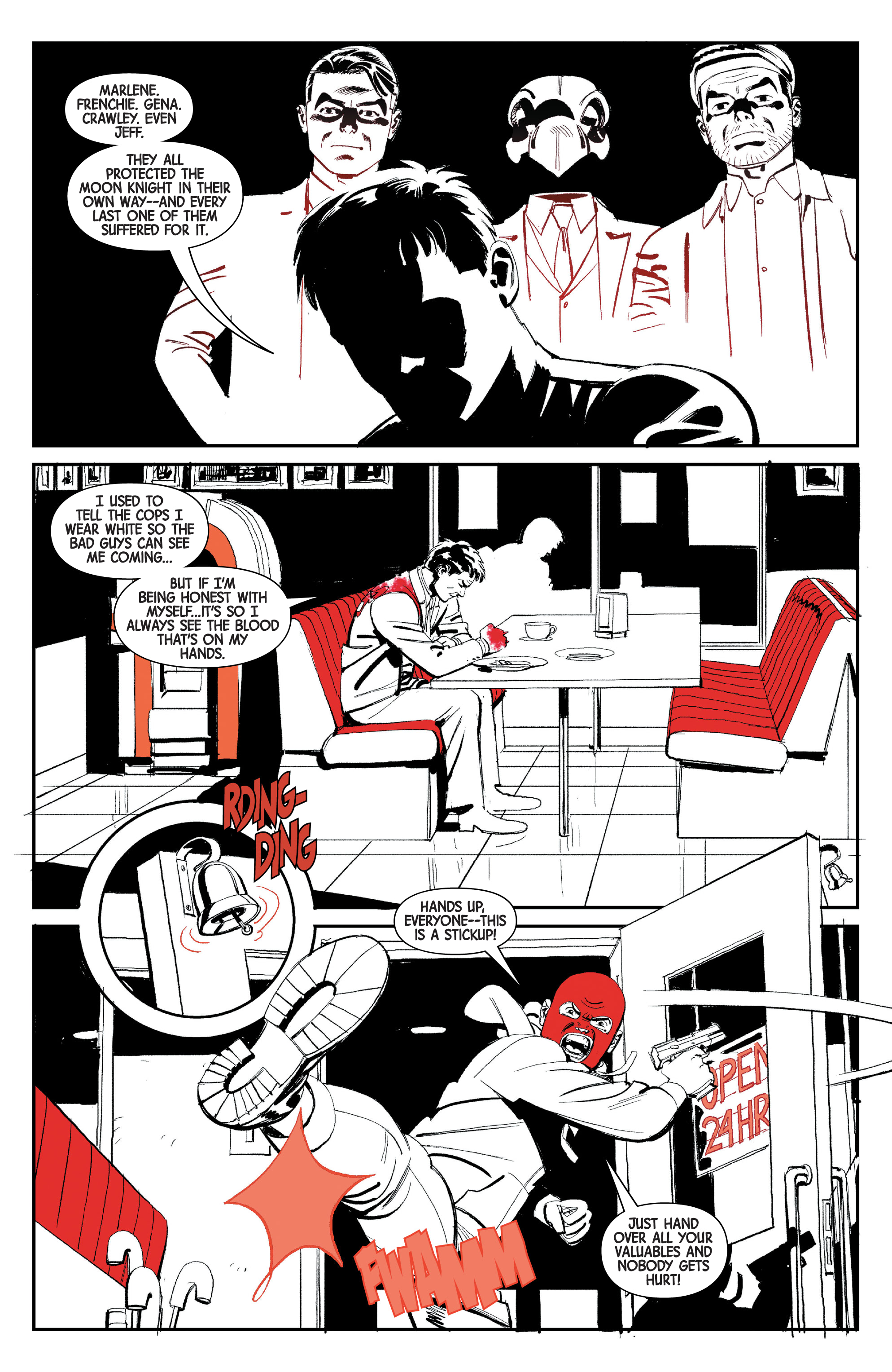 Read online Moon Knight: Black, White & Blood comic -  Issue #2 - 21