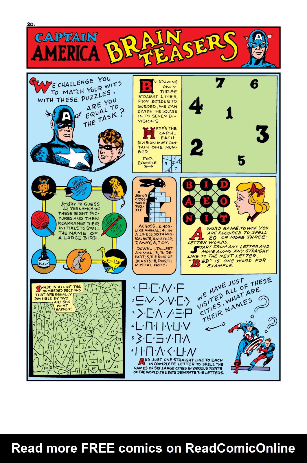 Read online Captain America Comics comic -  Issue #14 - 22