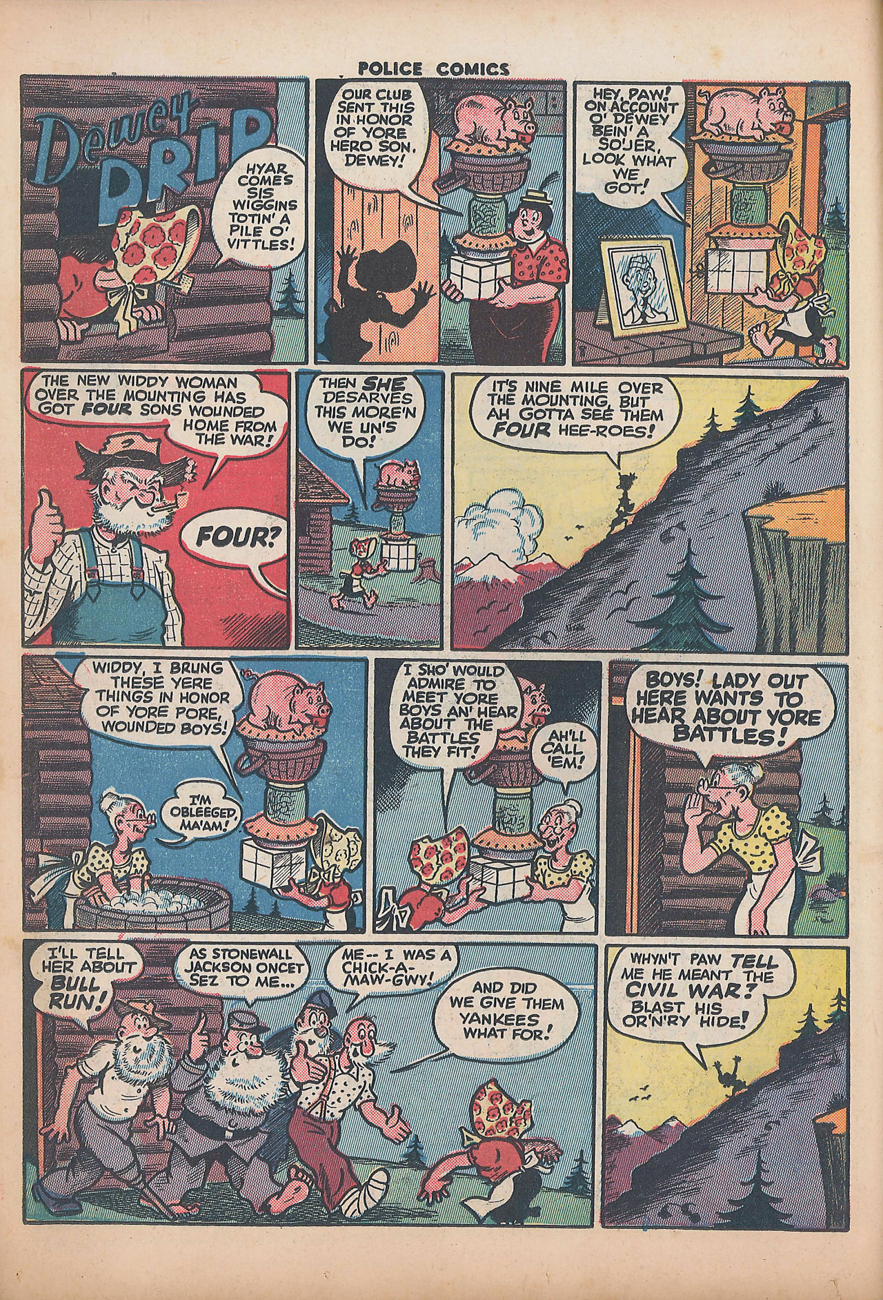 Read online Police Comics comic -  Issue #34 - 18