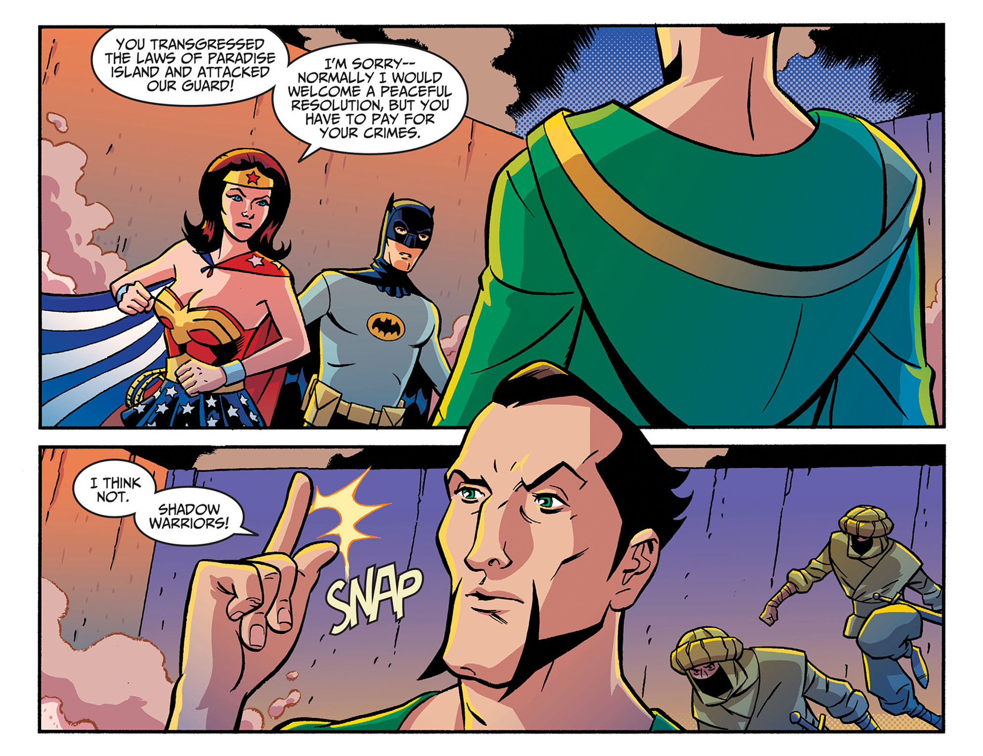 Read online Batman '66 Meets Wonder Woman '77 comic -  Issue #7 - 8