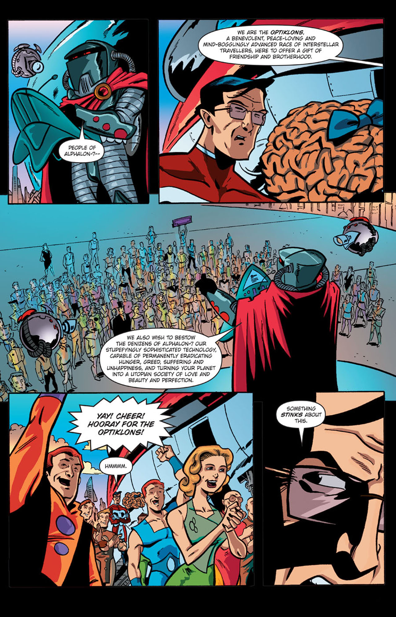 Read online Stephen Colbert's Tek Jansen comic -  Issue #1 - 12