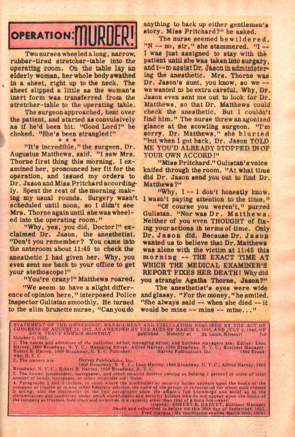 Read online Dick Tracy comic -  Issue #61 - 31