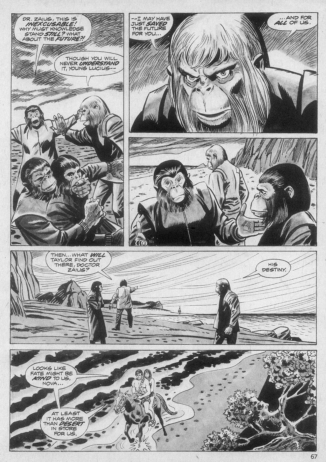 Read online Planet of the Apes comic -  Issue #6 - 62