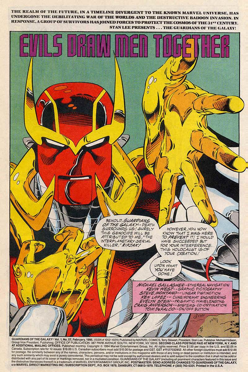 Guardians of the Galaxy (1990) issue 57 - Page 2