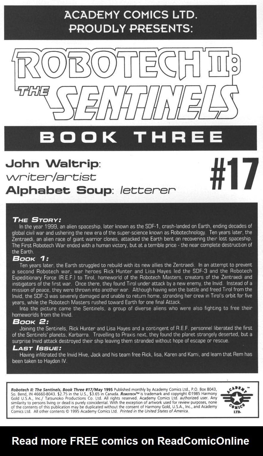 <{ $series->title }} issue Robotech II: The Sentinels Book 3 Issue #17 - Page 2