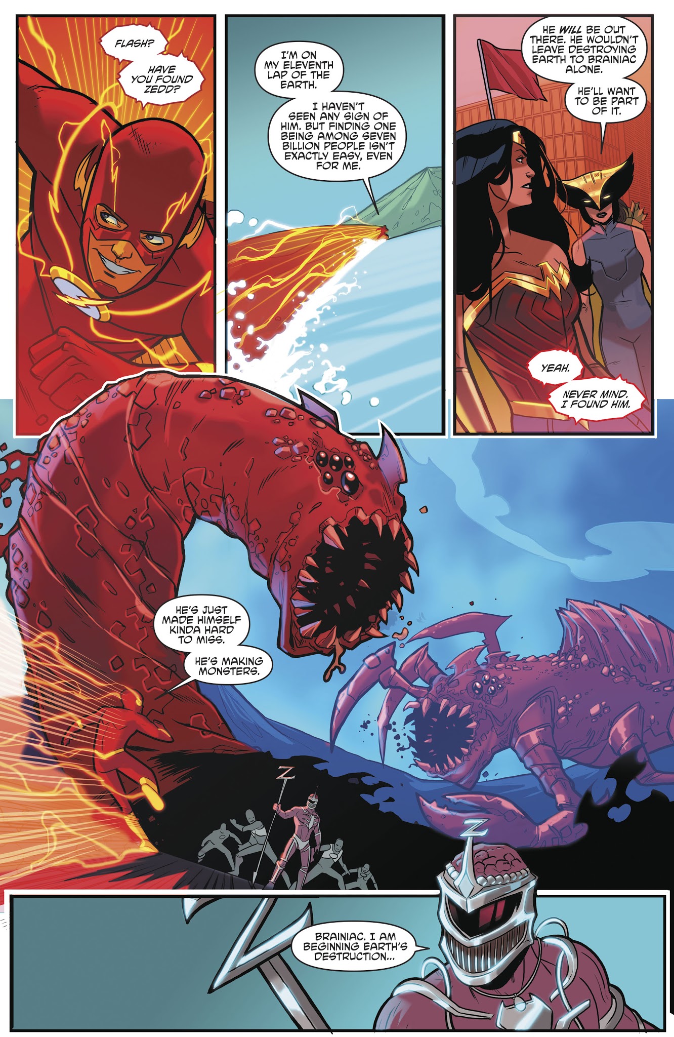 Read online Justice League/Mighty Morphin' Power Rangers comic -  Issue #5 - 7