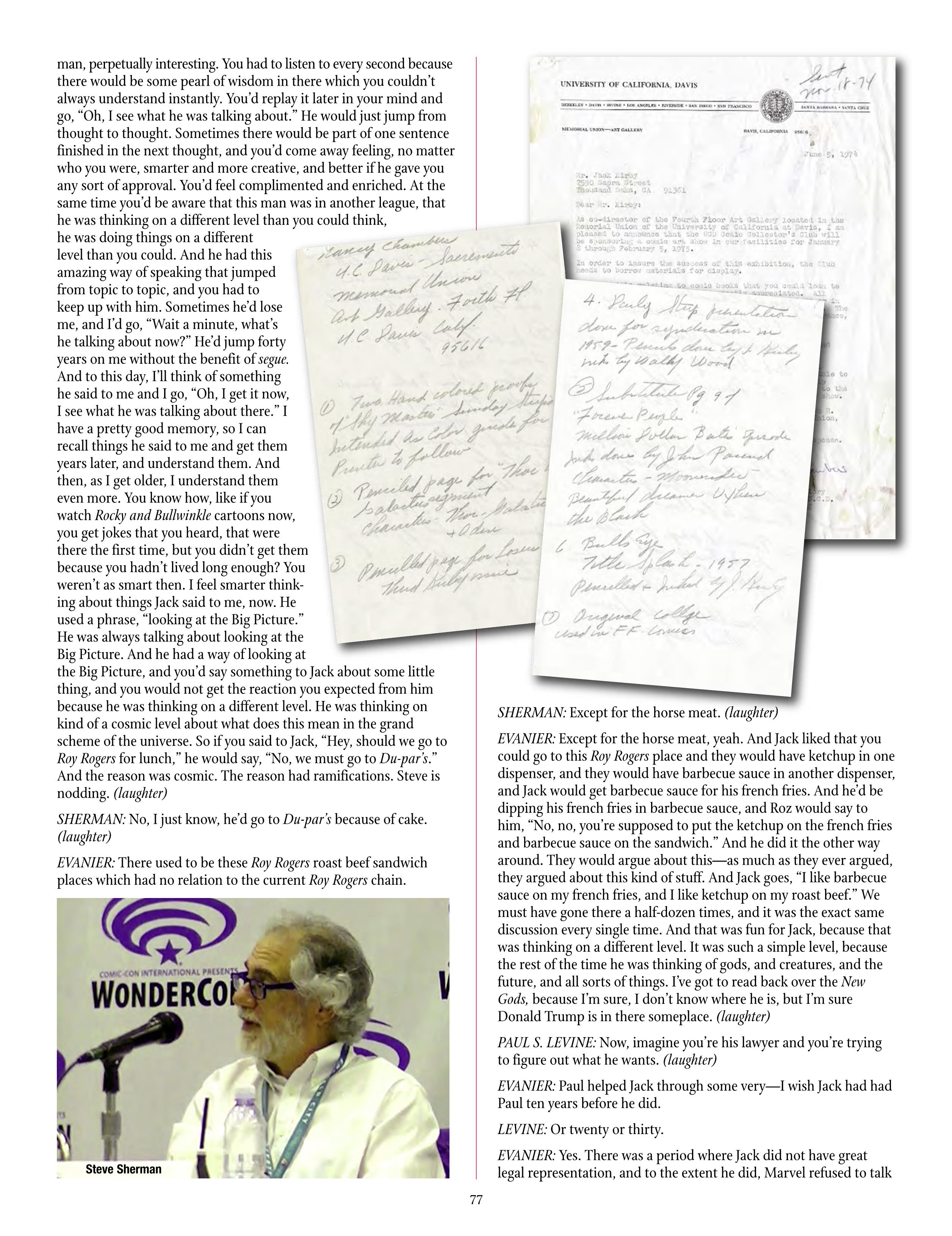 Read online The Jack Kirby Collector comic -  Issue #70 - 79