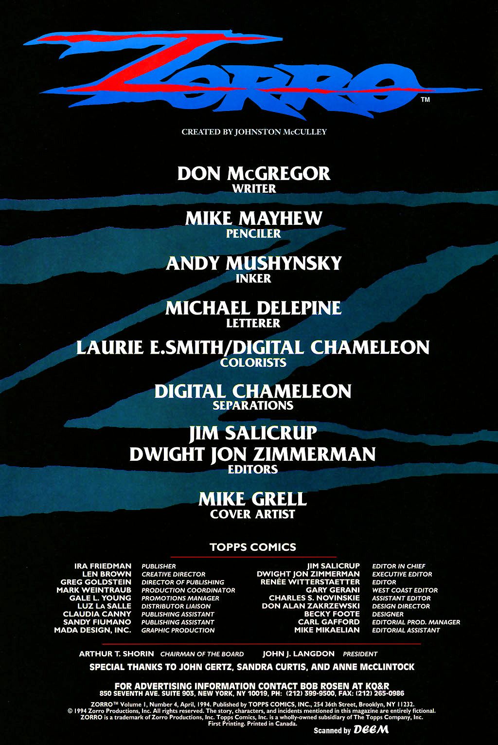 Read online Zorro (1993) comic -  Issue #4 - 2