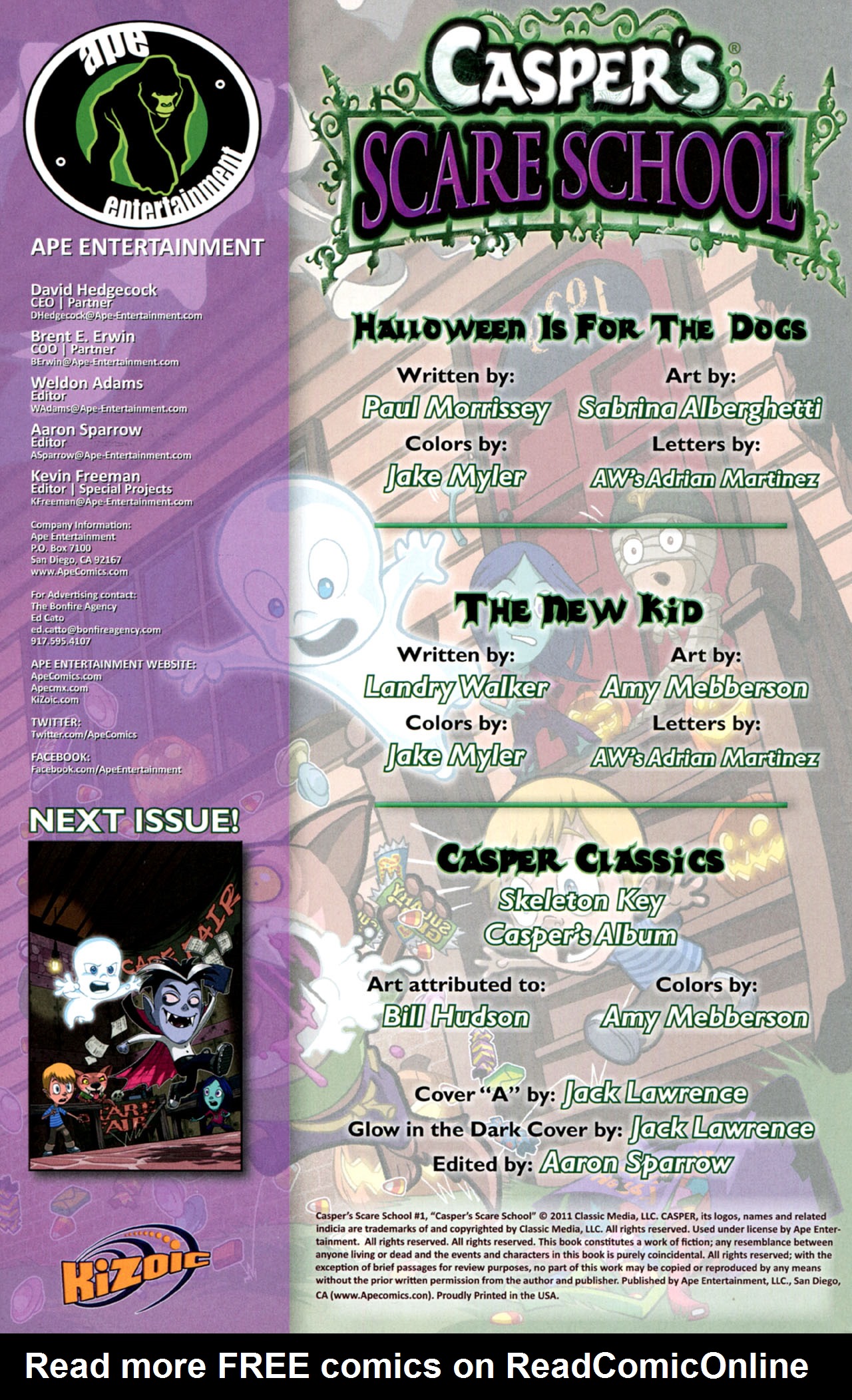 Read online Casper's Scare School comic -  Issue #1 - 2
