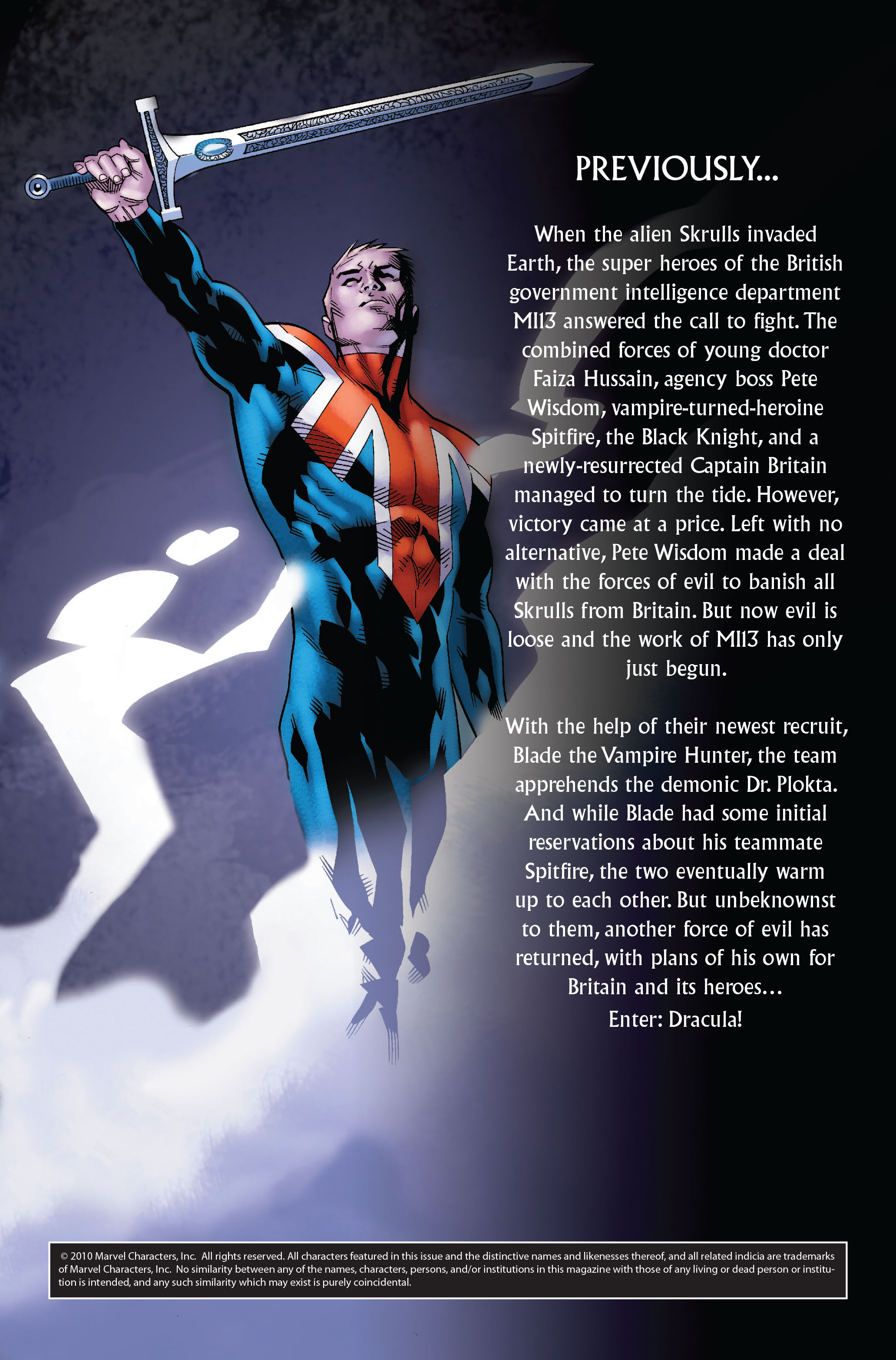 Read online Captain Britain and MI13 comic -  Issue #10 - 2