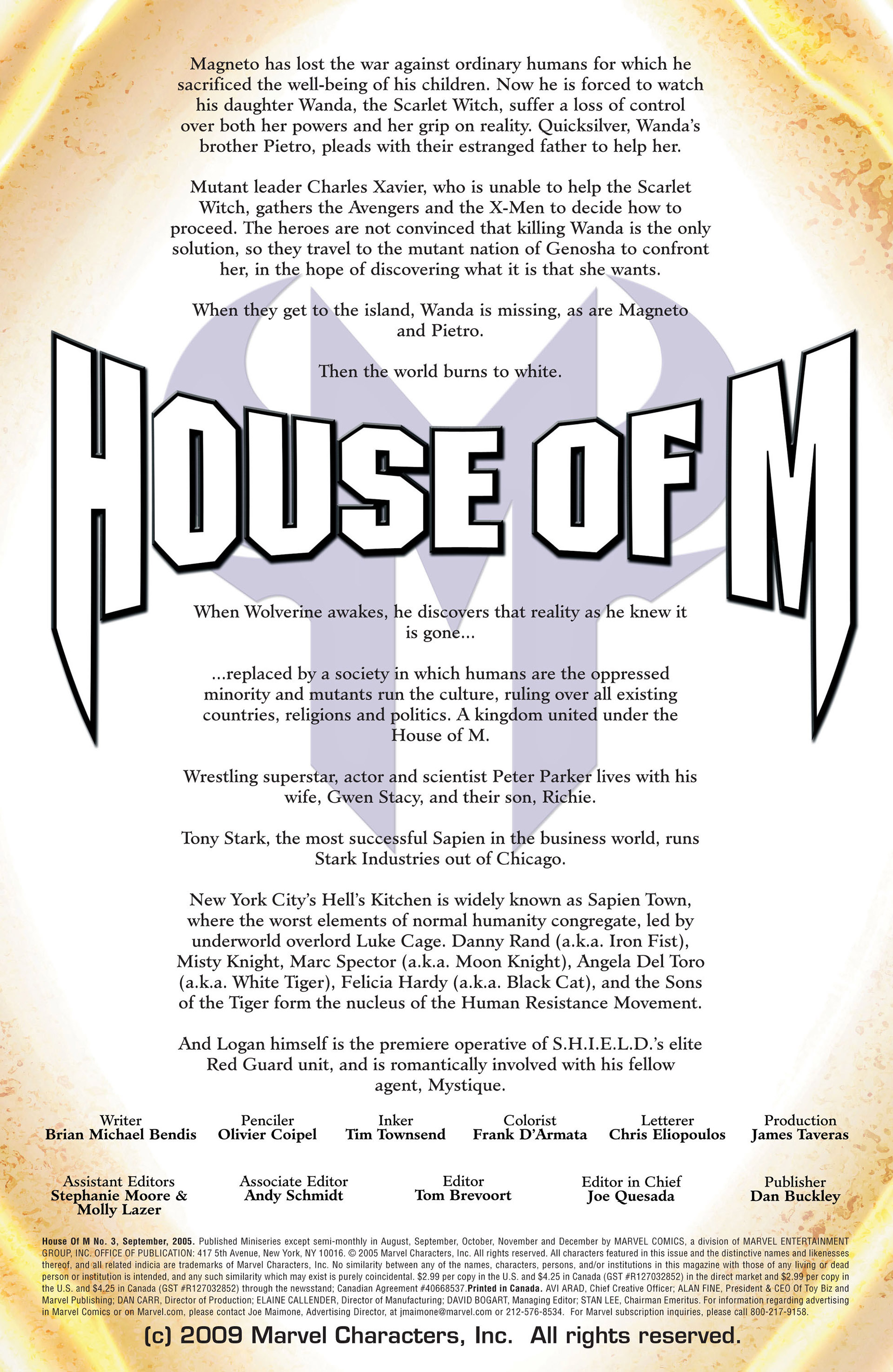 Read online House of M (2005) comic -  Issue #3 - 2