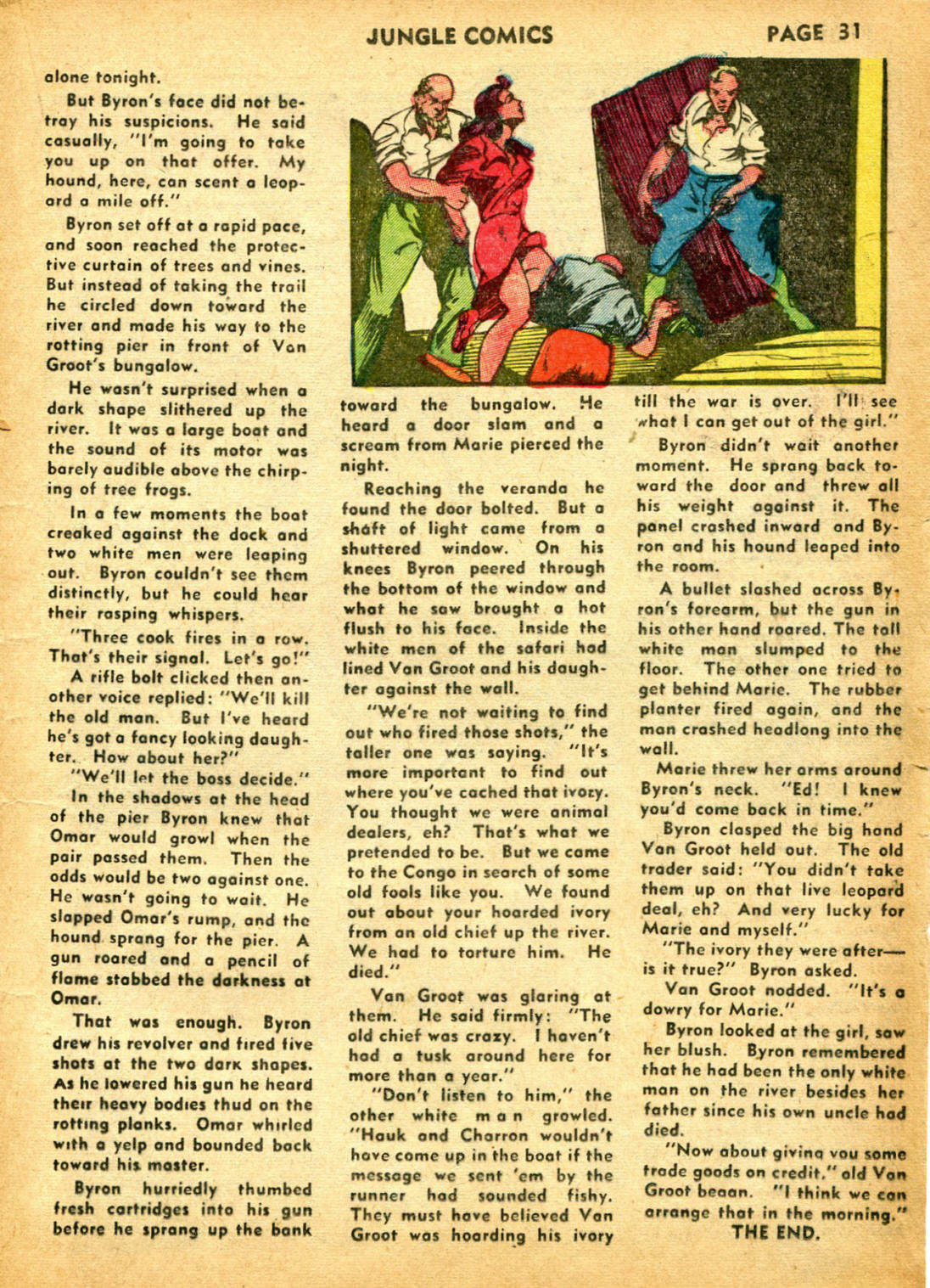 Read online Jungle Comics comic -  Issue #32 - 34