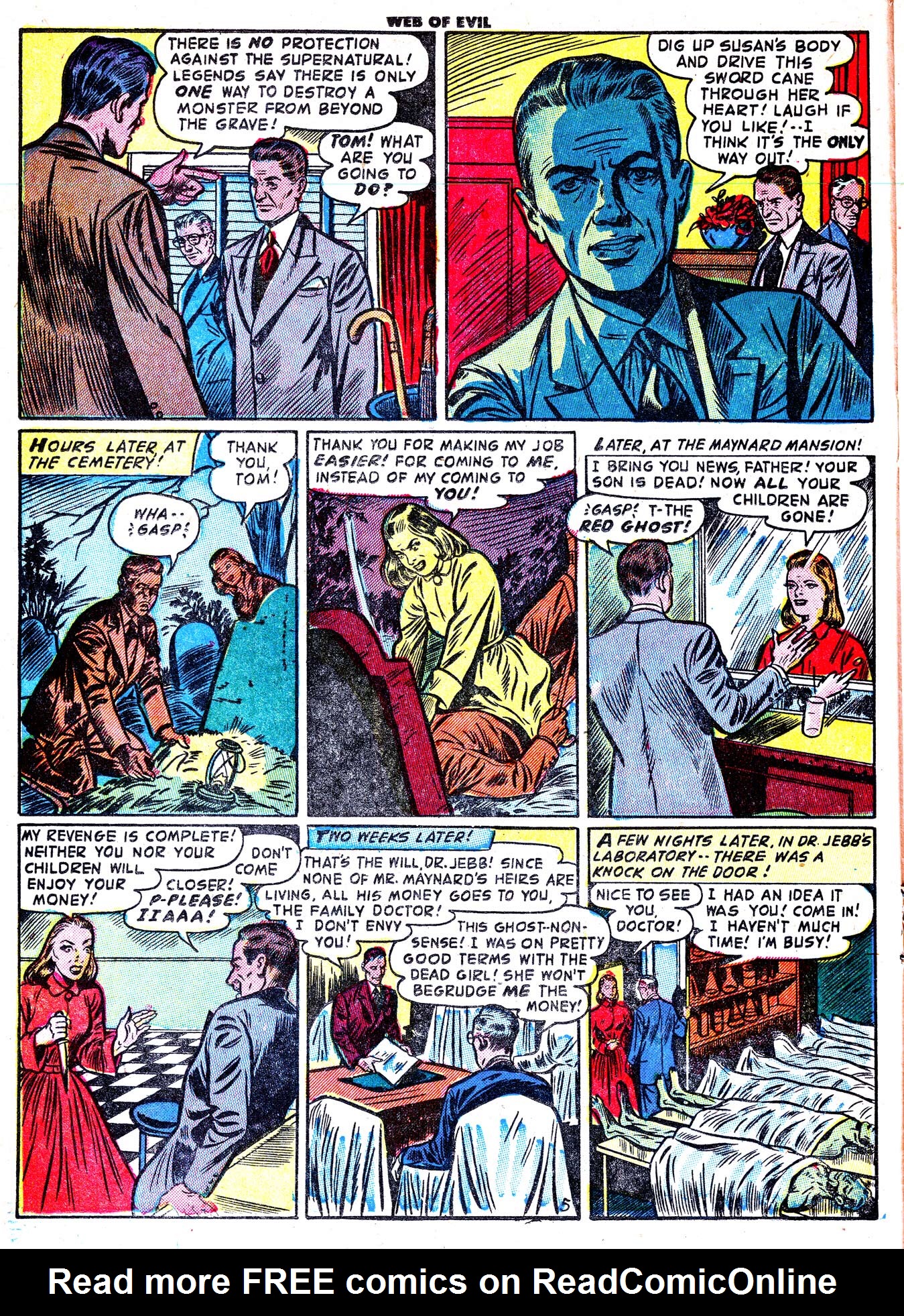 Read online Web of Evil comic -  Issue #3 - 16